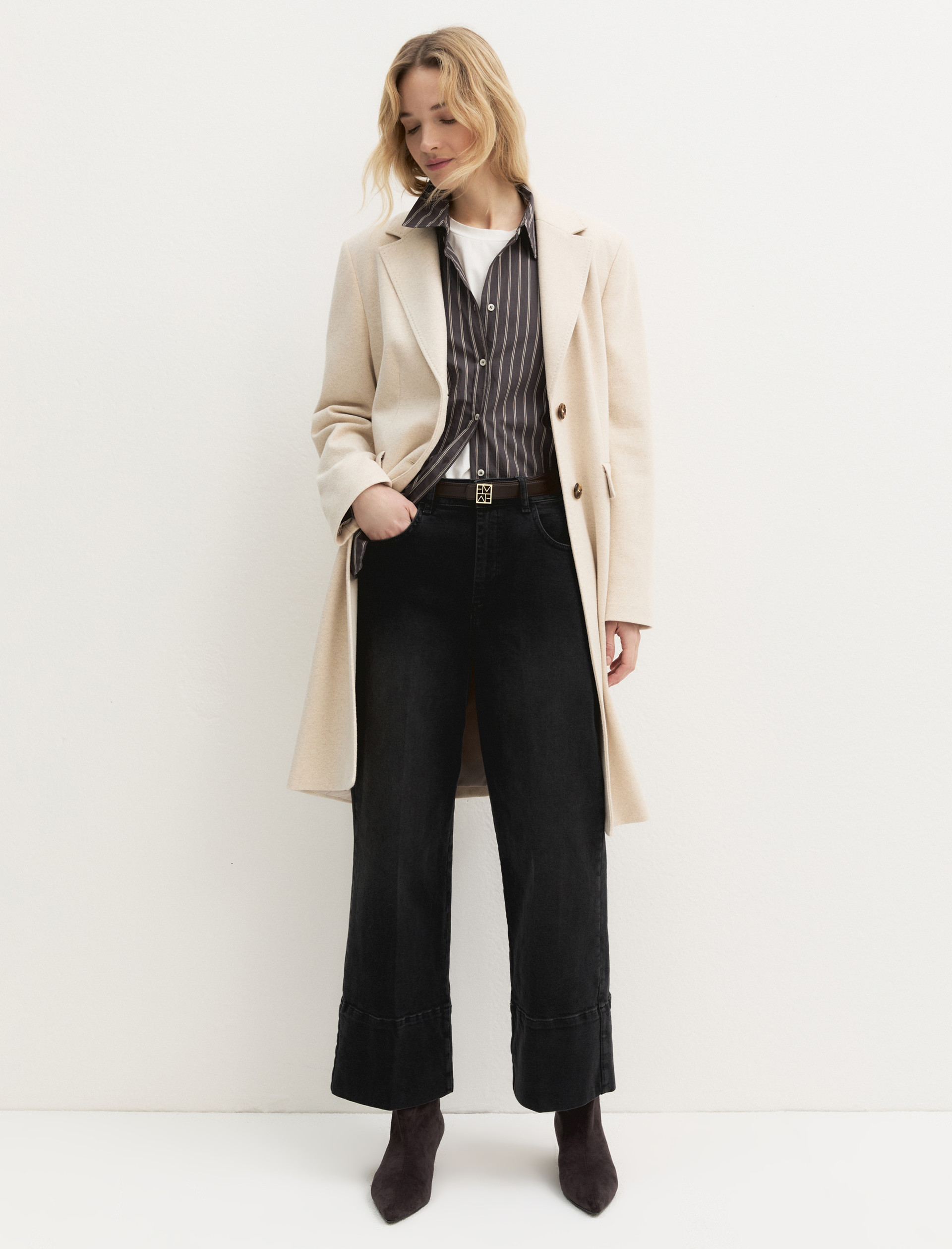 Cropped jeans - BLACK - Emme - 1