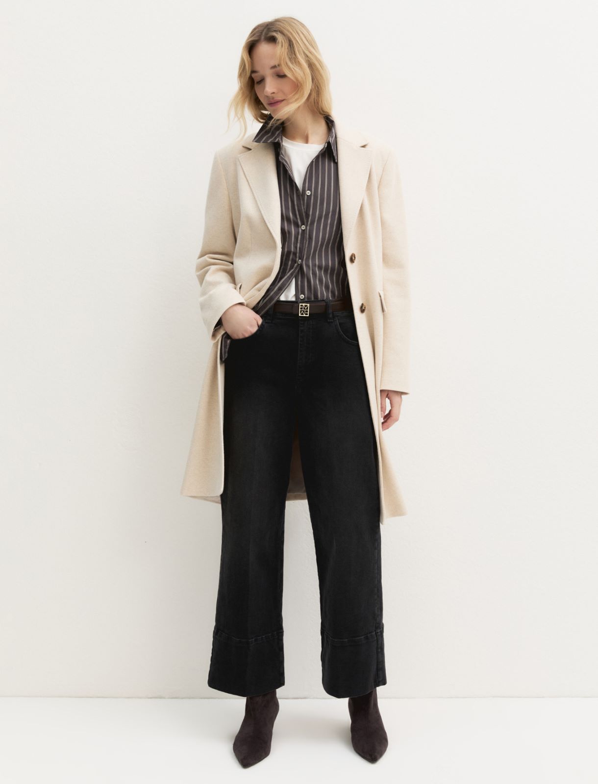 Cropped jeans - BLACK - Emme