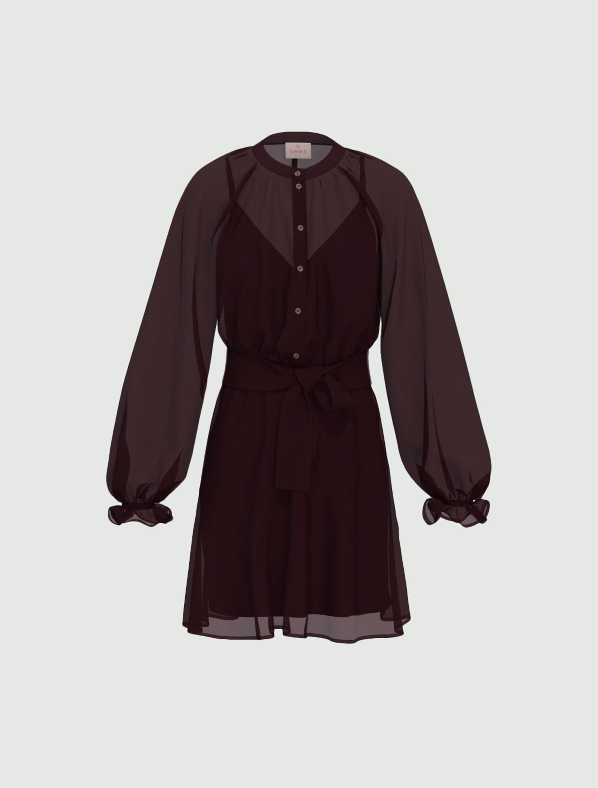 Georgette dress - BORDEAUX - Emme - 6
