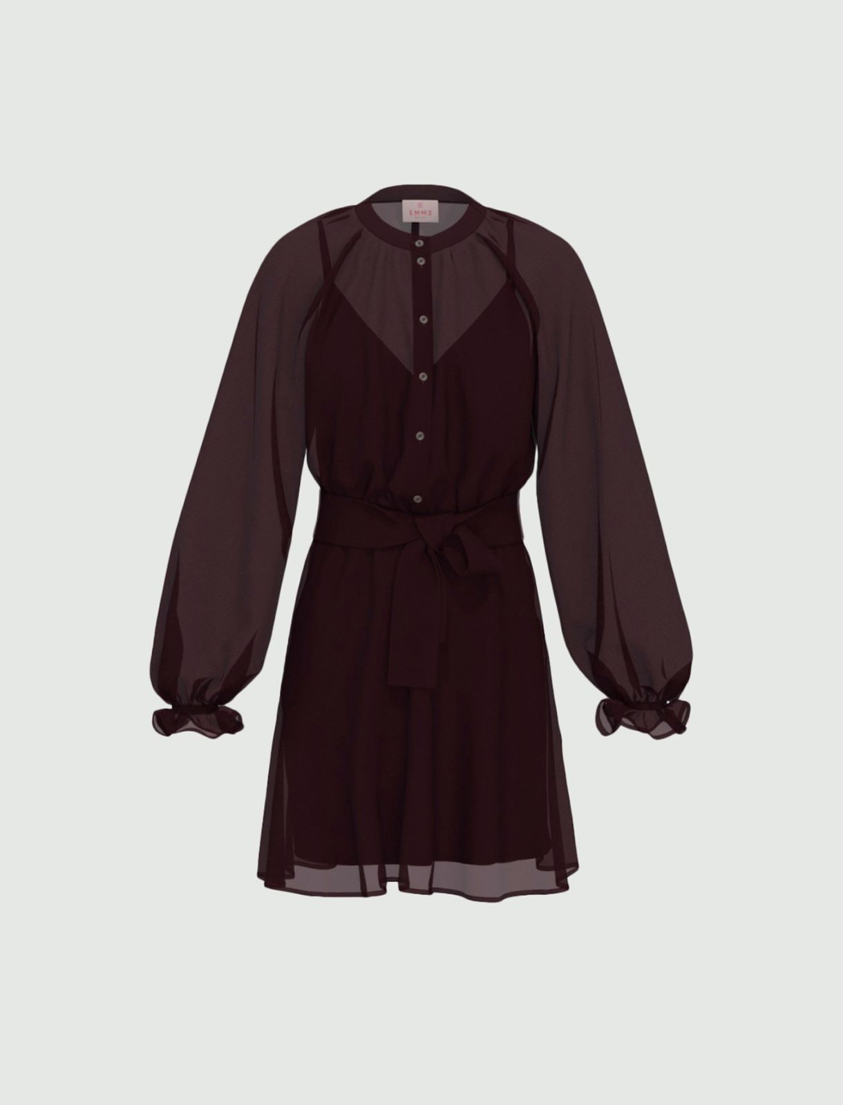 Georgette dress - BORDEAUX - Emme - 6