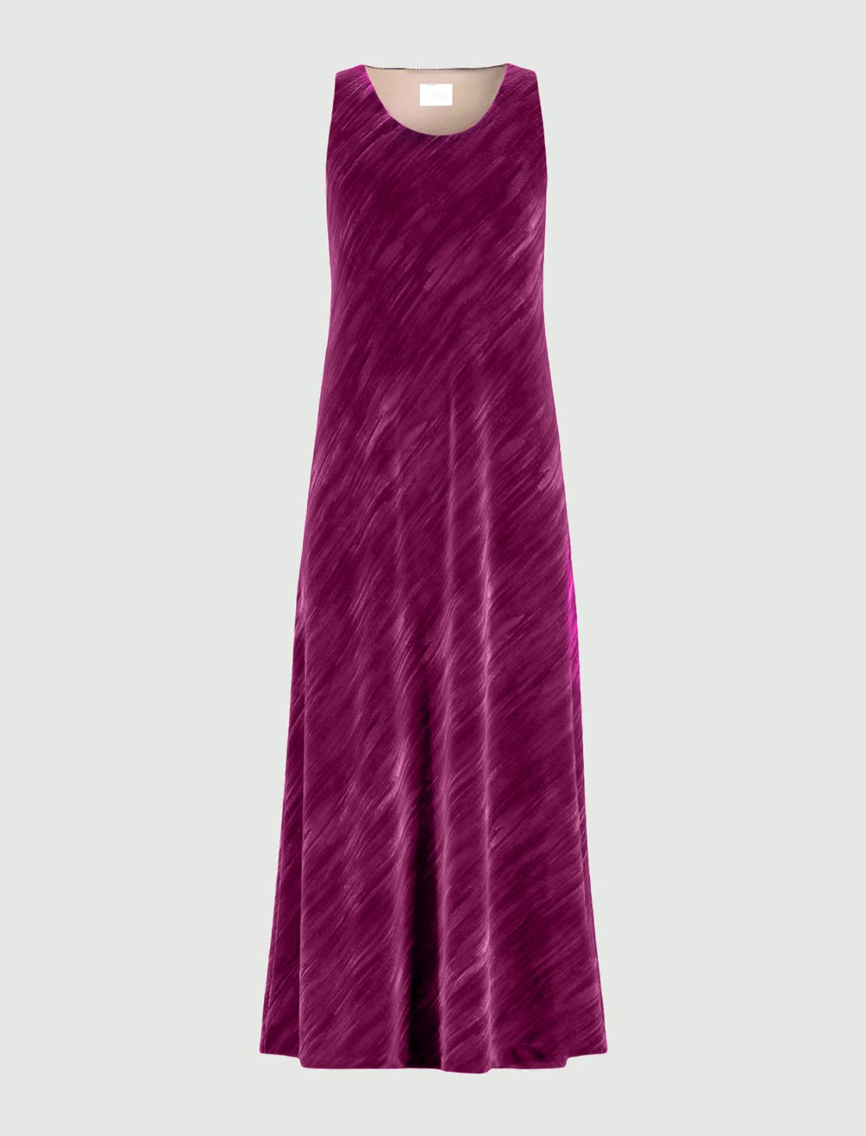 Flared crackled velvet dress - CARDINAL - Emme - 6