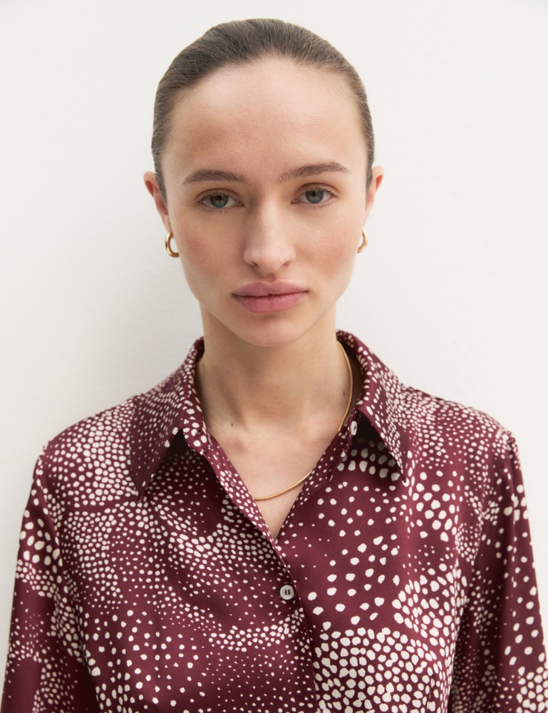 Printed twill shirt dress - Emme - 7
