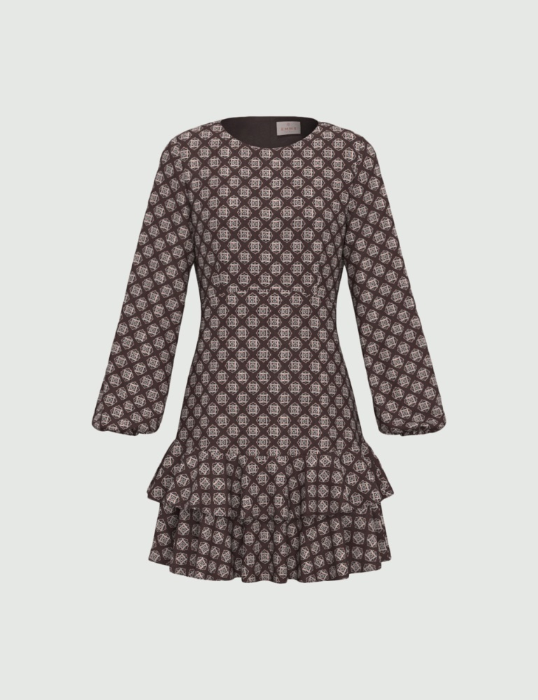 Vestido de crepé con volantes - Emme - 4