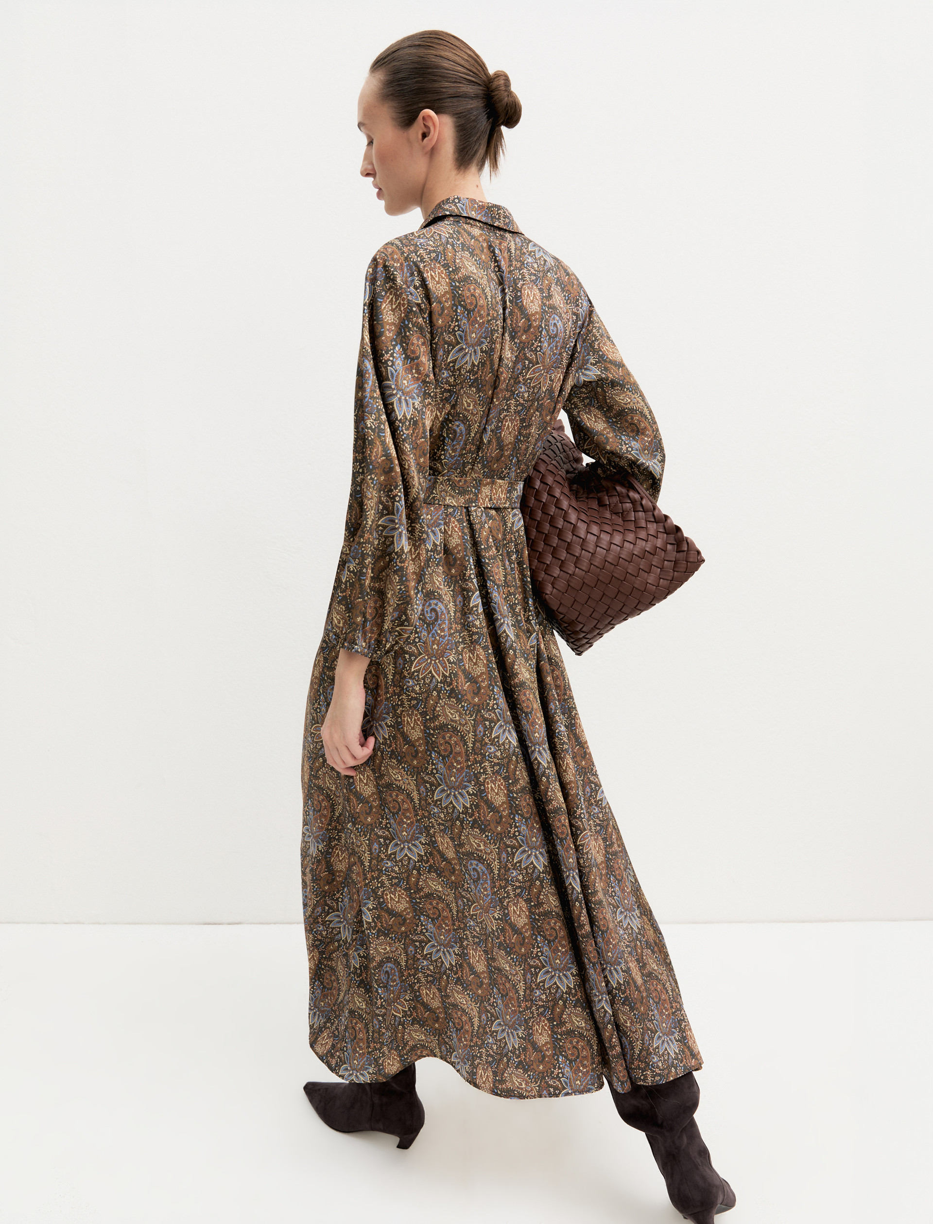 Chemisier lungo in twill stampato - SOTTOBOSCO - Emme - 3