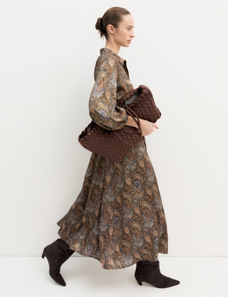 Chemisier lungo in twill stampato - Emme - 3