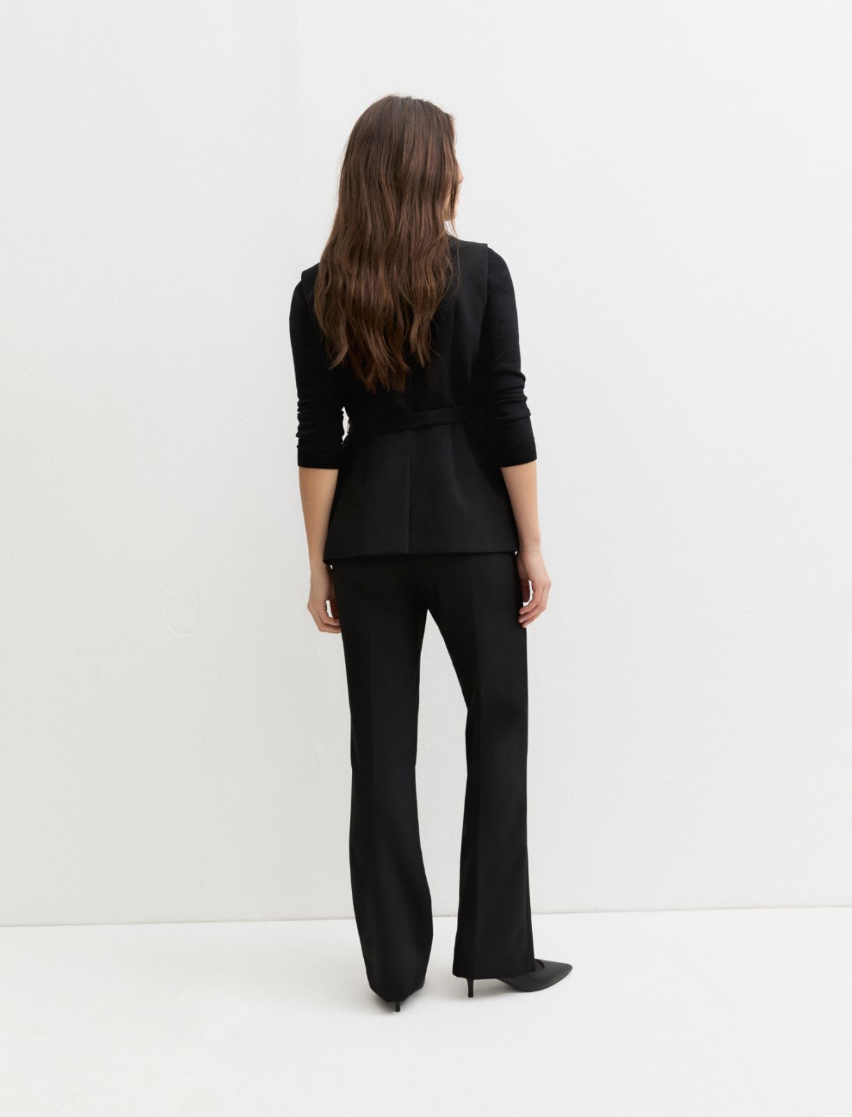 Two-way stretch waistcoat - BLACK - Emme - 2
