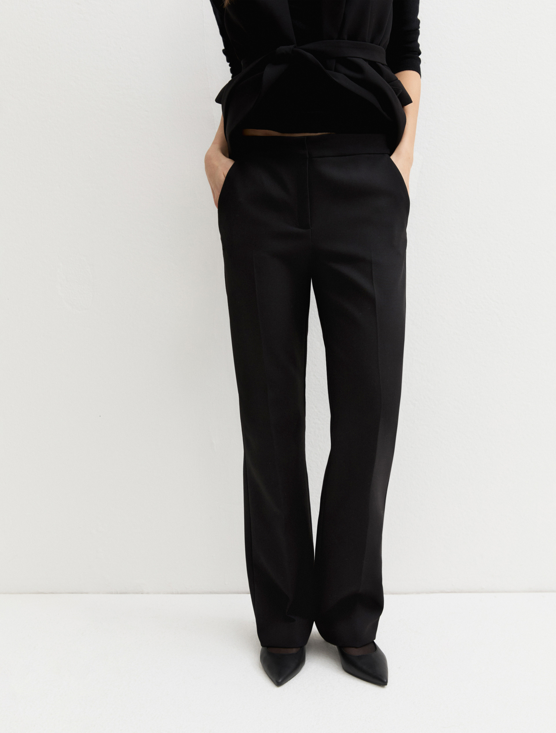 Two-way stretch waistcoat - BLACK - Emme - 5