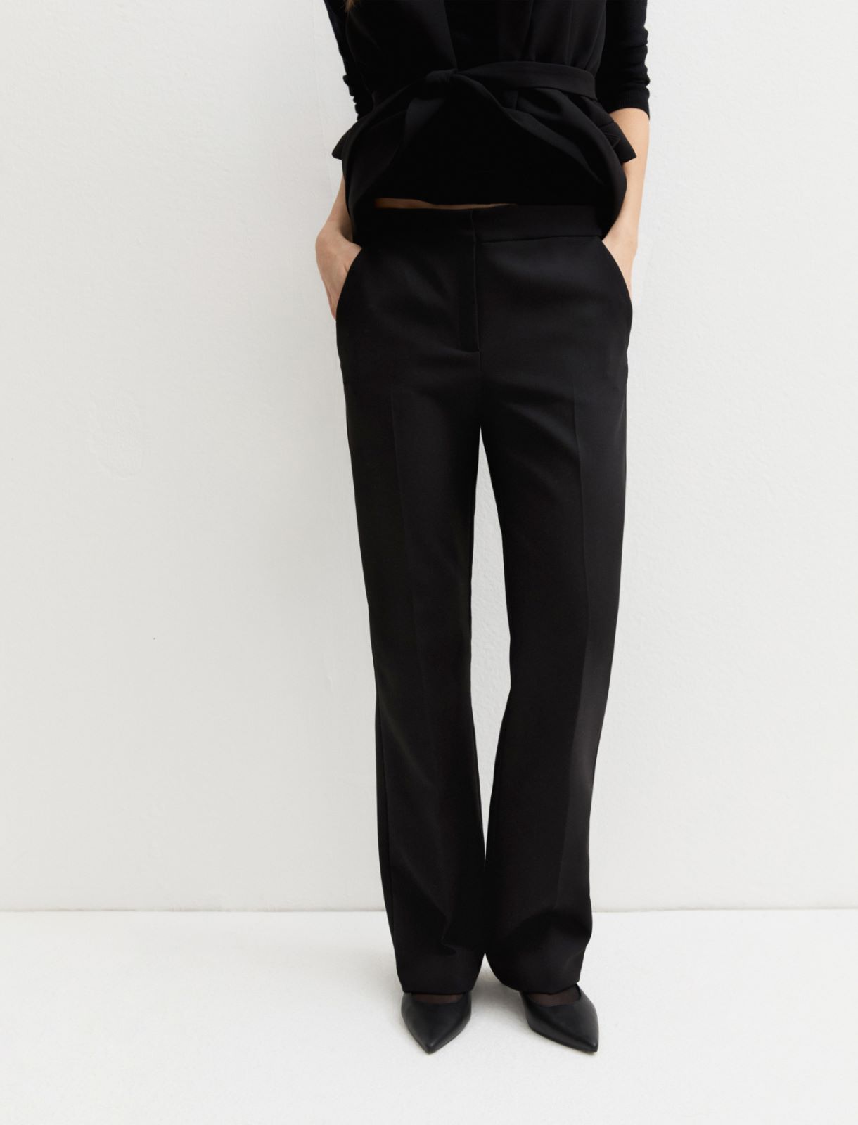 Two-way stretch waistcoat - BLACK - Emme - 5
