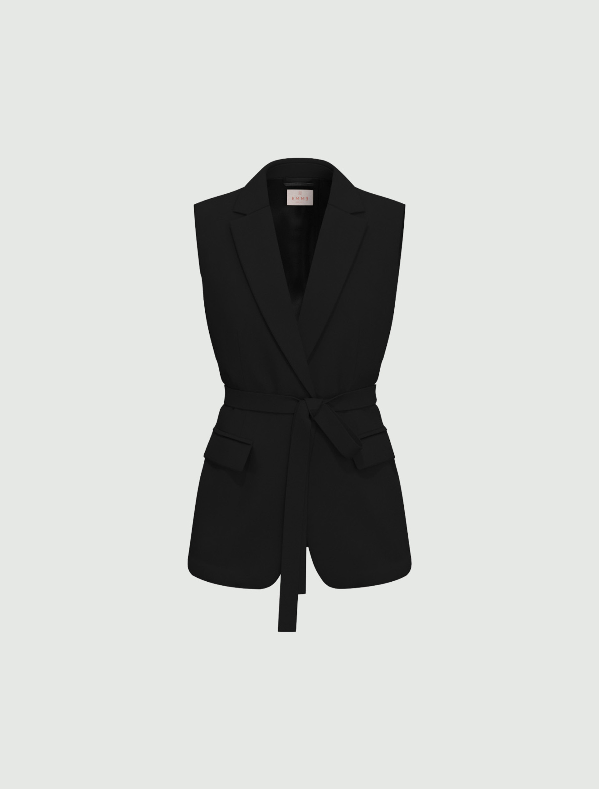 Two-way stretch waistcoat - BLACK - Emme - 6