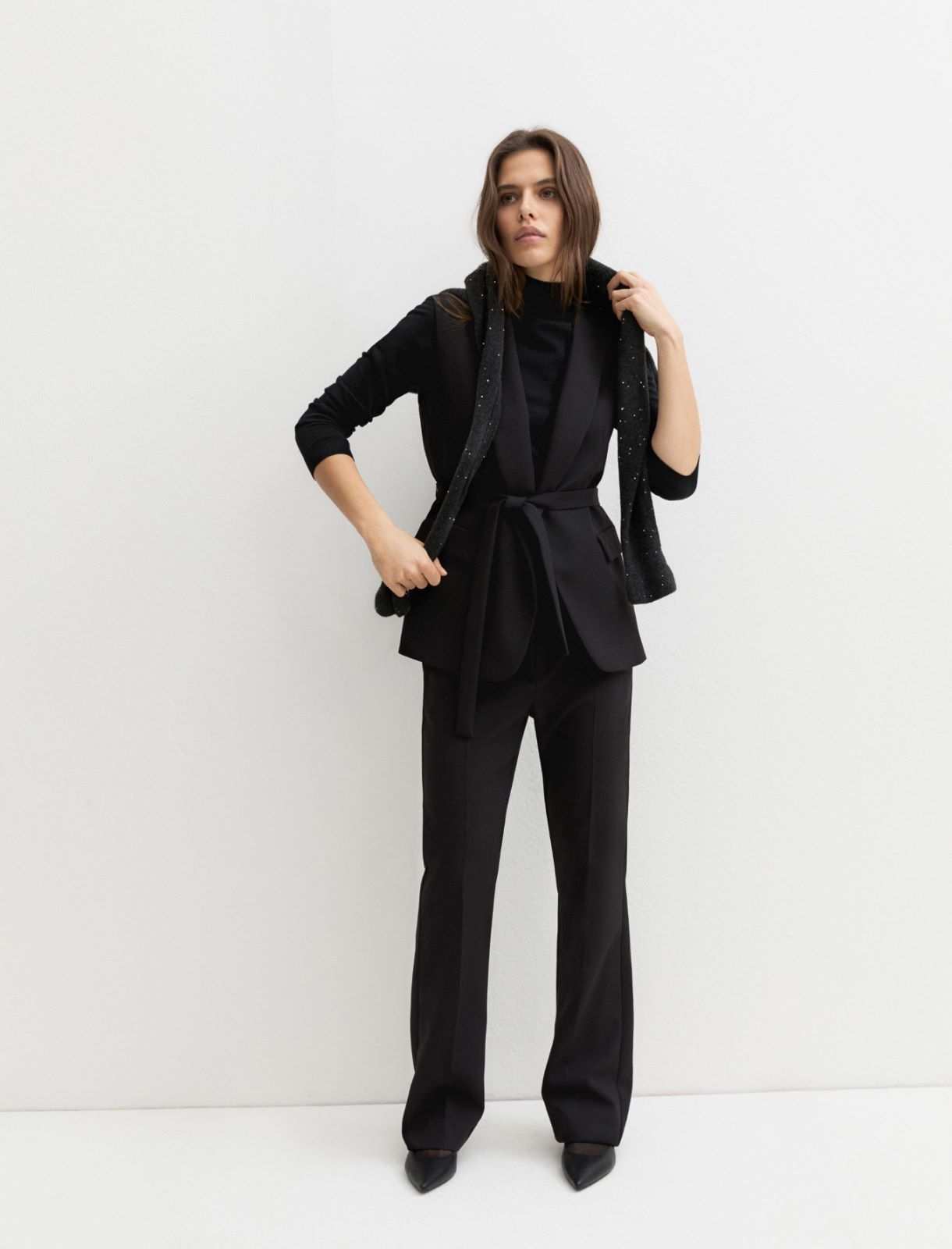 Two-way stretch waistcoat - BLACK - Emme