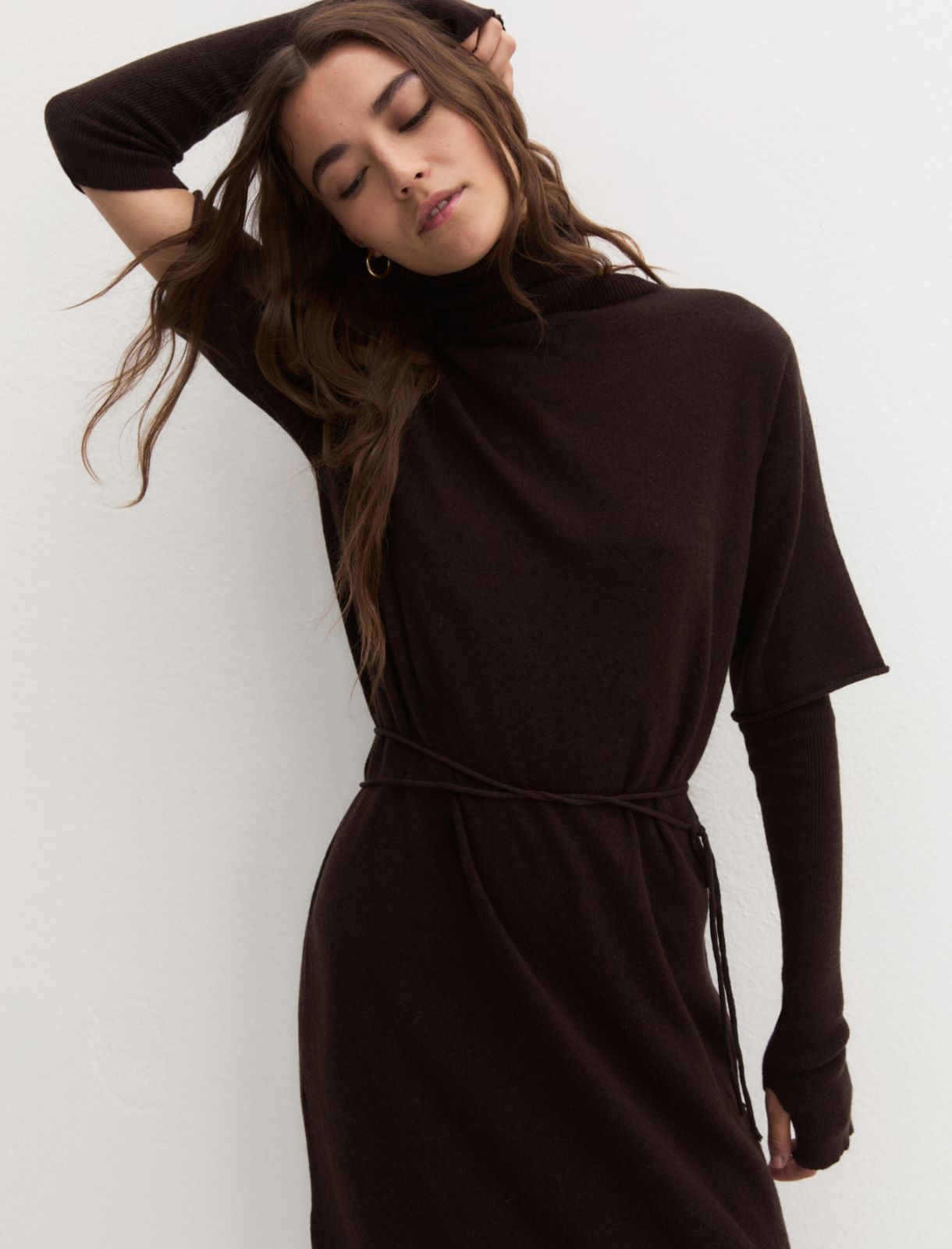 Knit dress - BROWN - Emme - 3