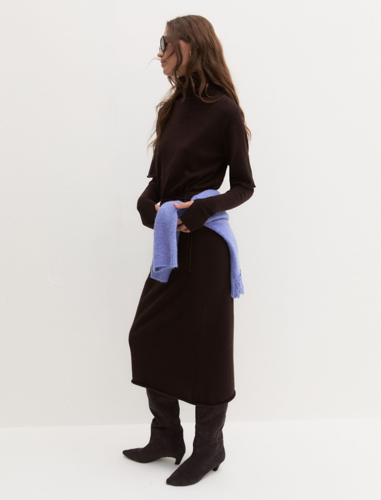 Knit dress - BROWN - Emme - 5