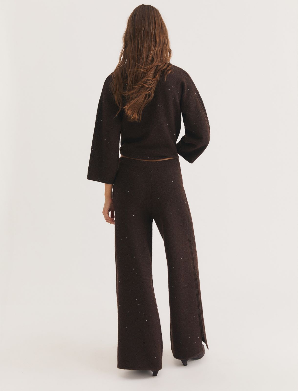 Pantalone in maglia con paillette - TESTA DI MORO - Emme - 2