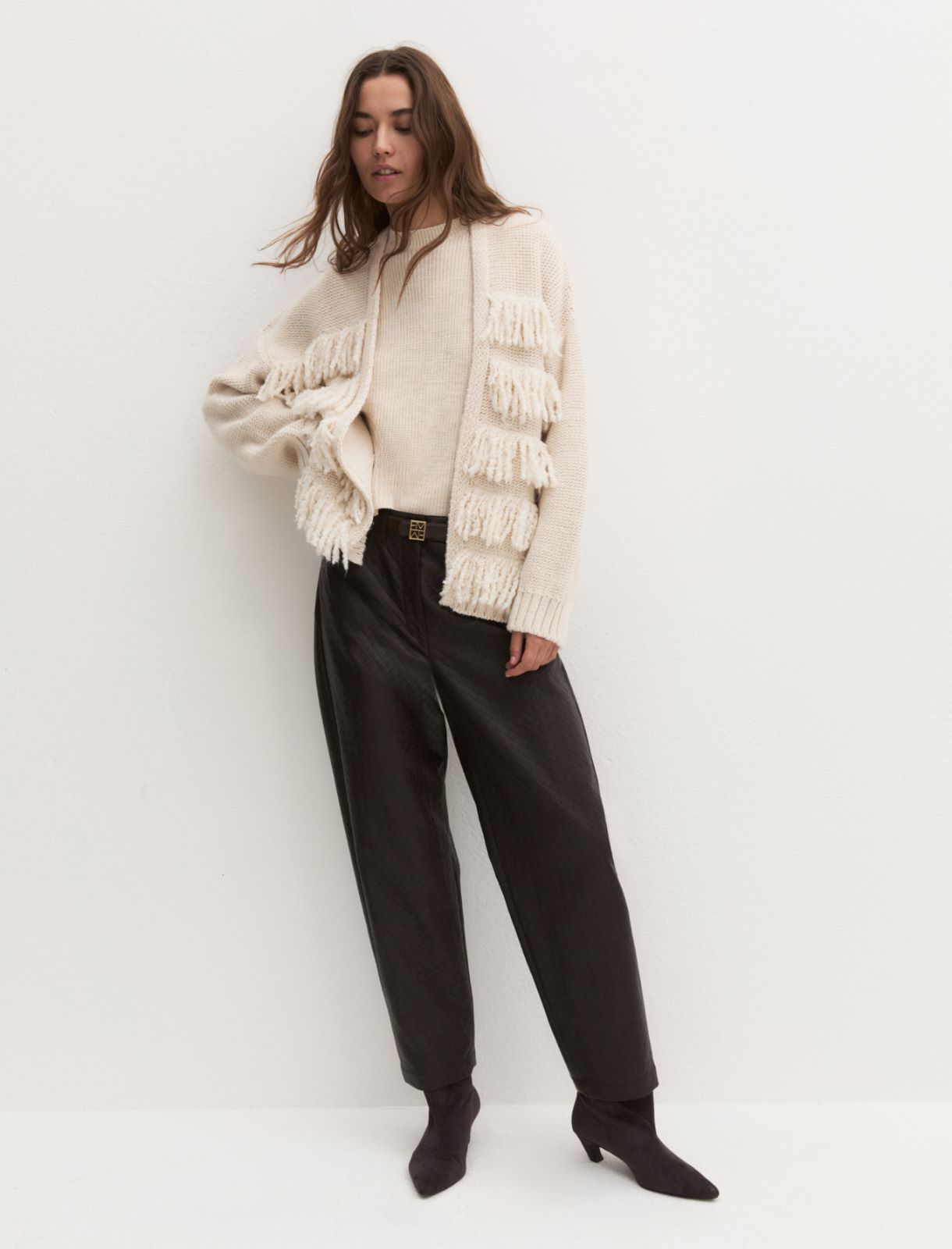 Cardigan con frange - CAMOMILLA - Emme