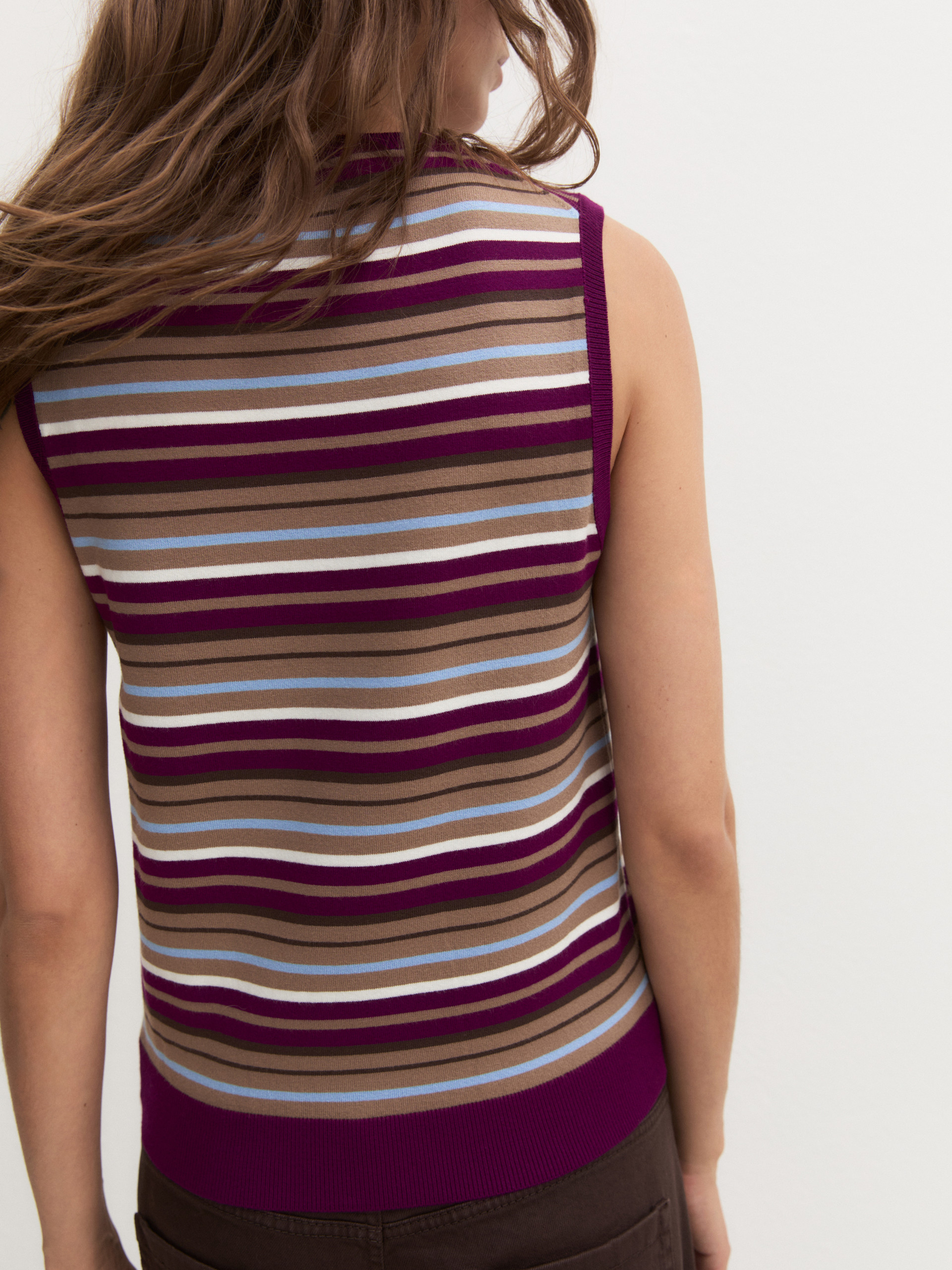 Gilet slim in misto viscosa - VIOLA - Emme - 2