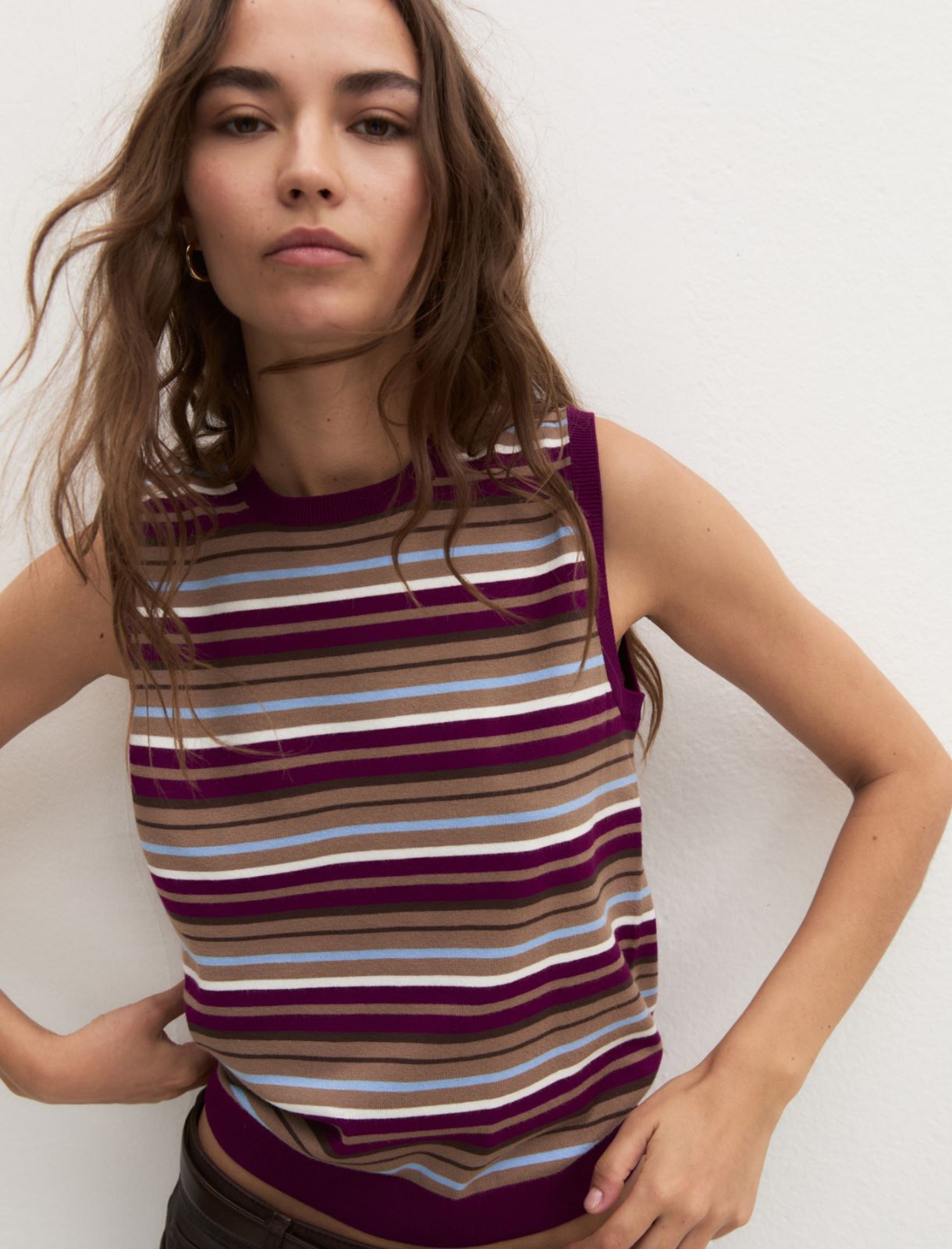 Gilet slim in misto viscosa - VIOLA - Emme - 4