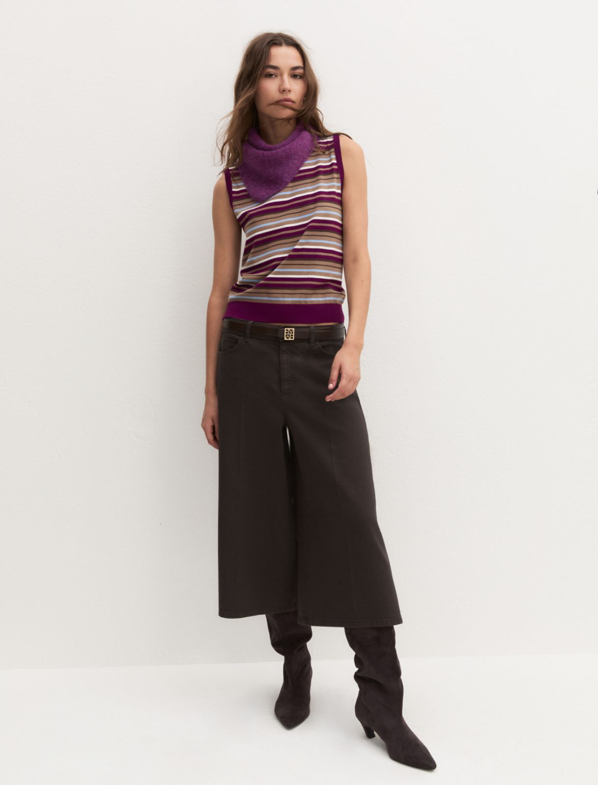 Gilet slim in misto viscosa - VIOLA - Emme