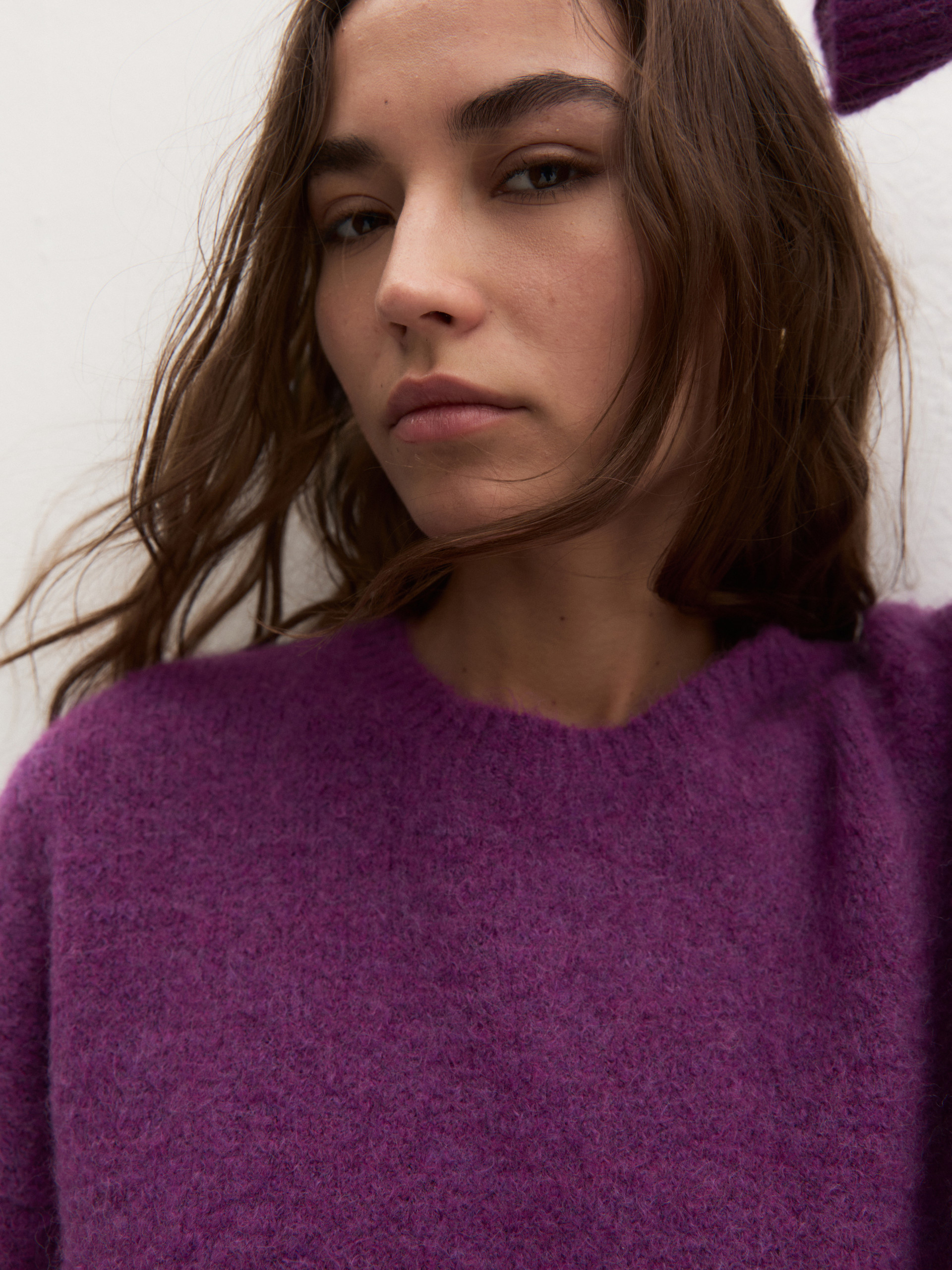 Oversized jumper with bandana - LILAC - Emme - 5