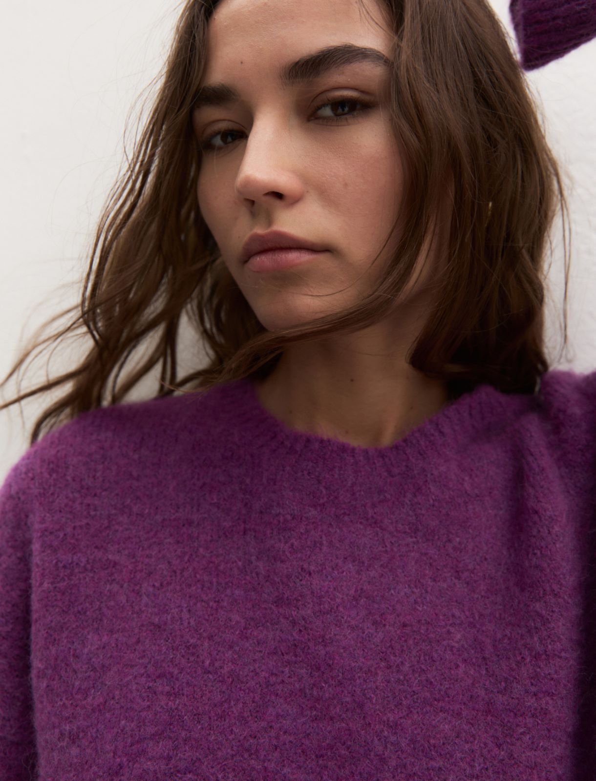 Oversized jumper with bandana - LILAC - Emme - 5