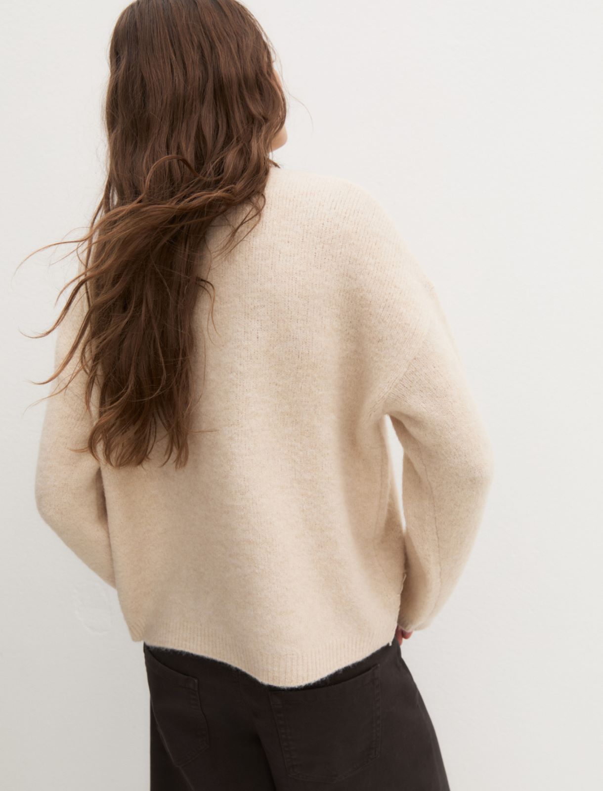 Cropped wool-blend jumper - WHITE - Emme - 2