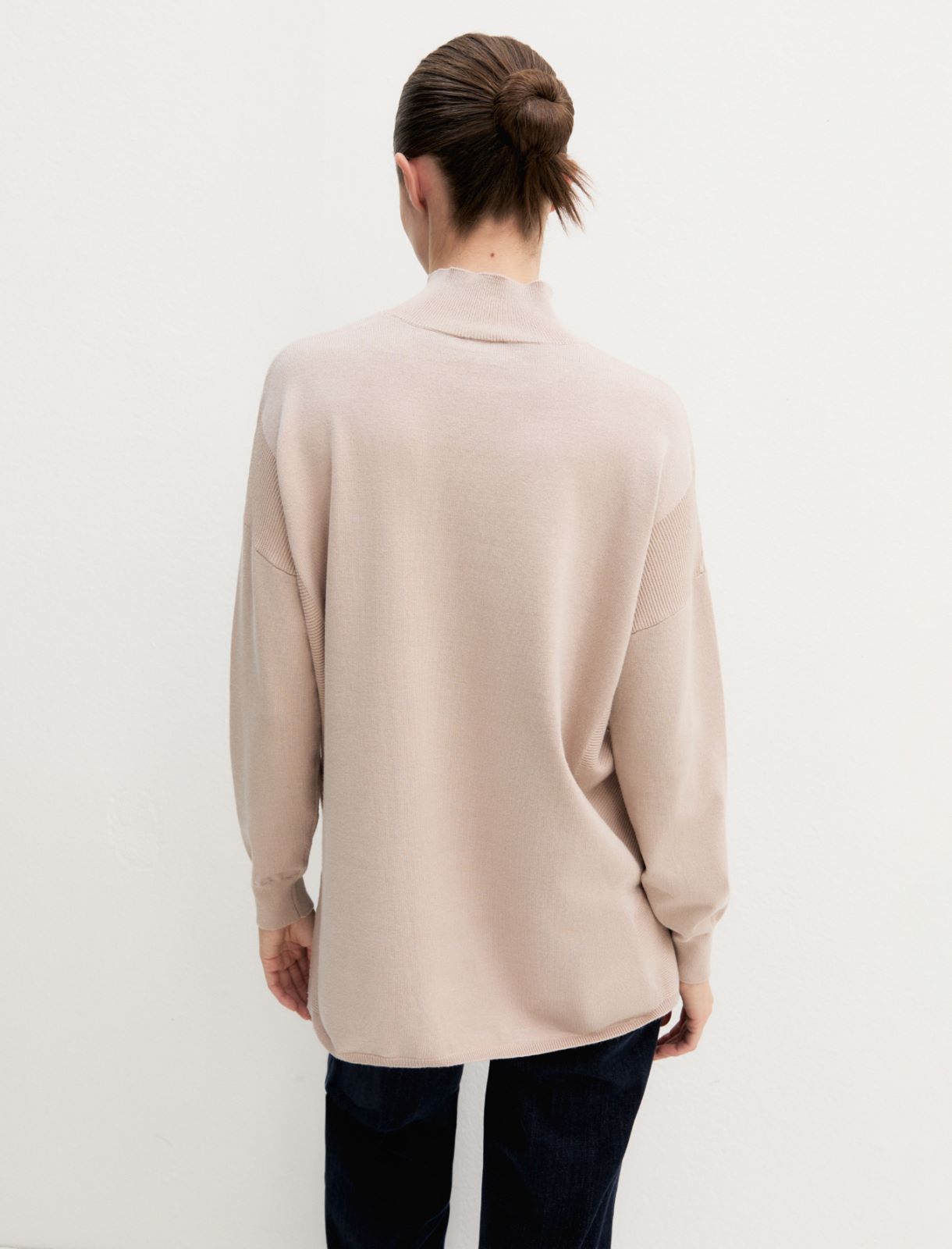 Maglia oversize in viscosa stretch - SABBIA - Emme - 2