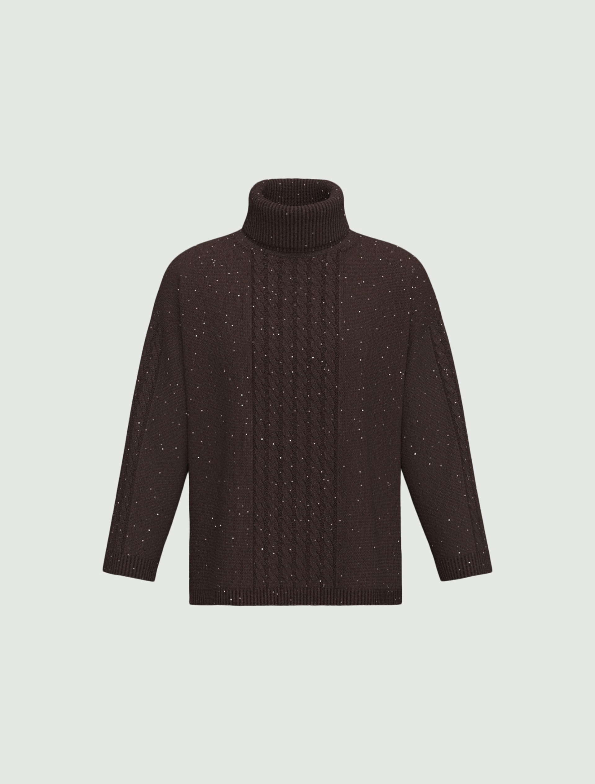 Maglia morbida in misto lana con paillette - TESTA DI MORO - Emme - 6