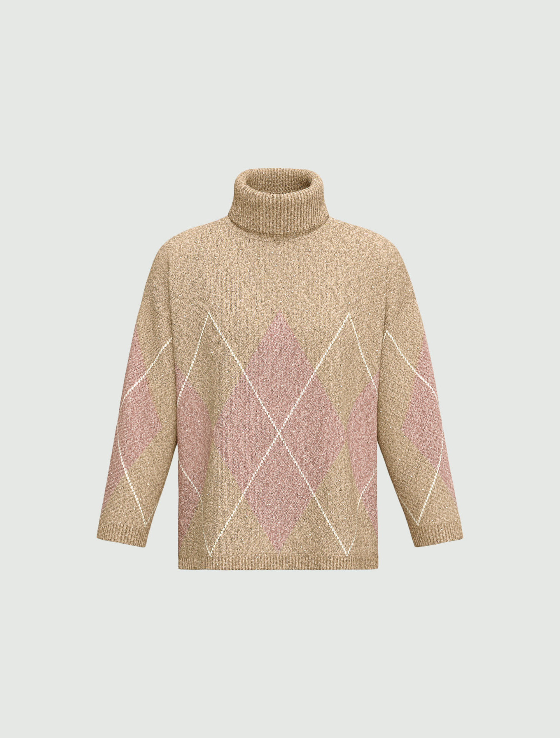 Maglia morbida in misto lana con paillette - SABBIA - Emme - 6