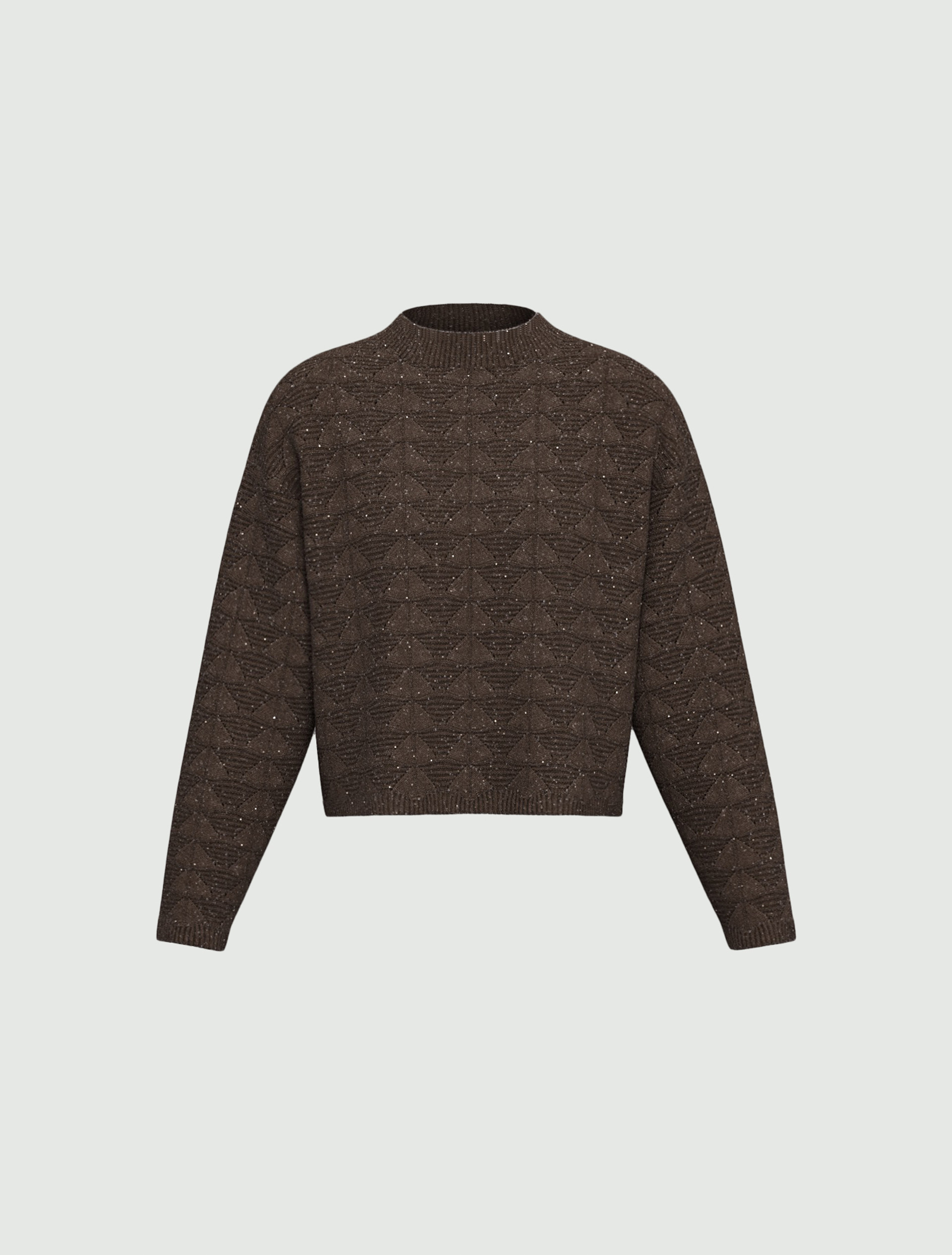 Lurex and sequin jumper - BROWN - Emme - 6