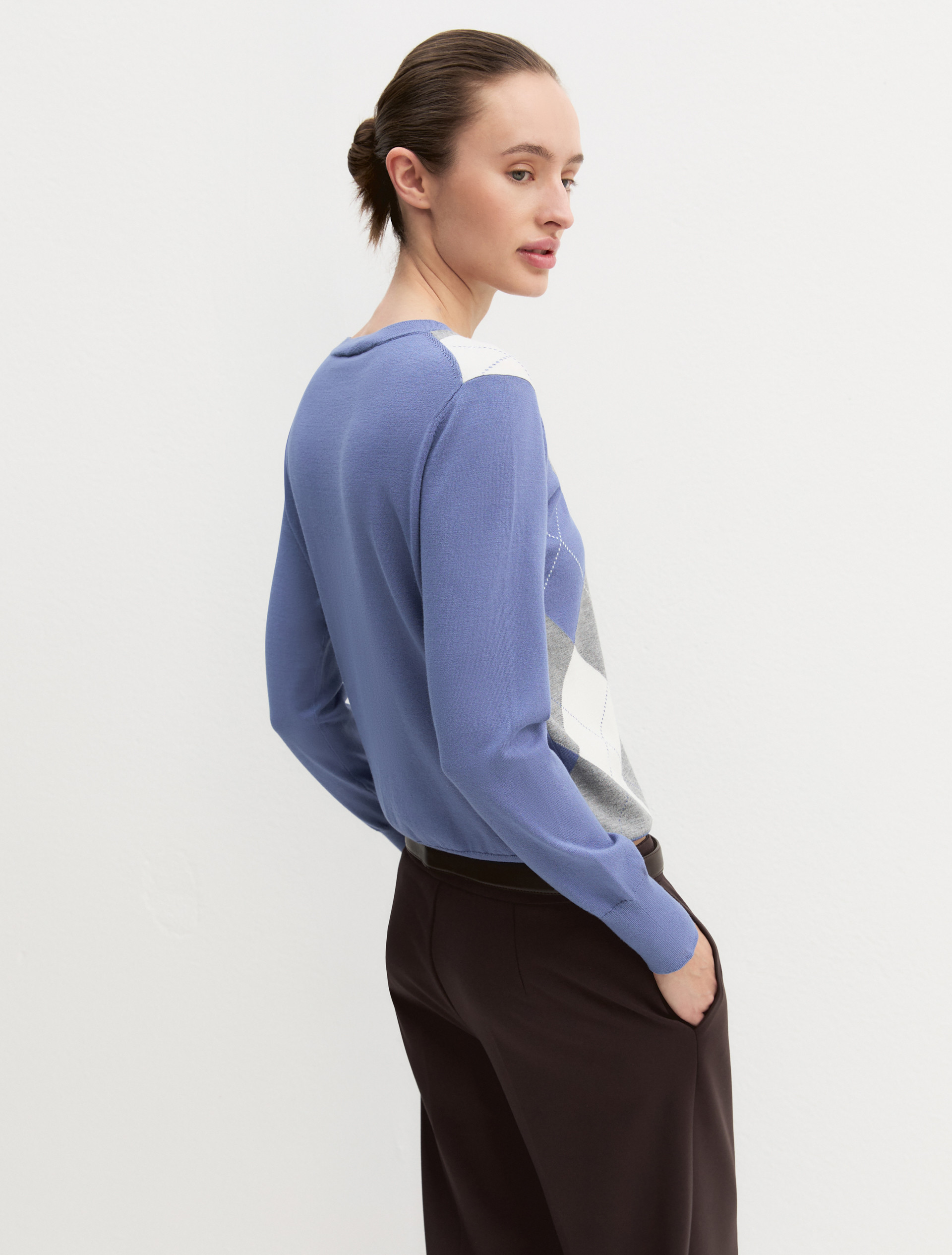 Slim stretch jumper - HYDRANGEA - Emme - 3