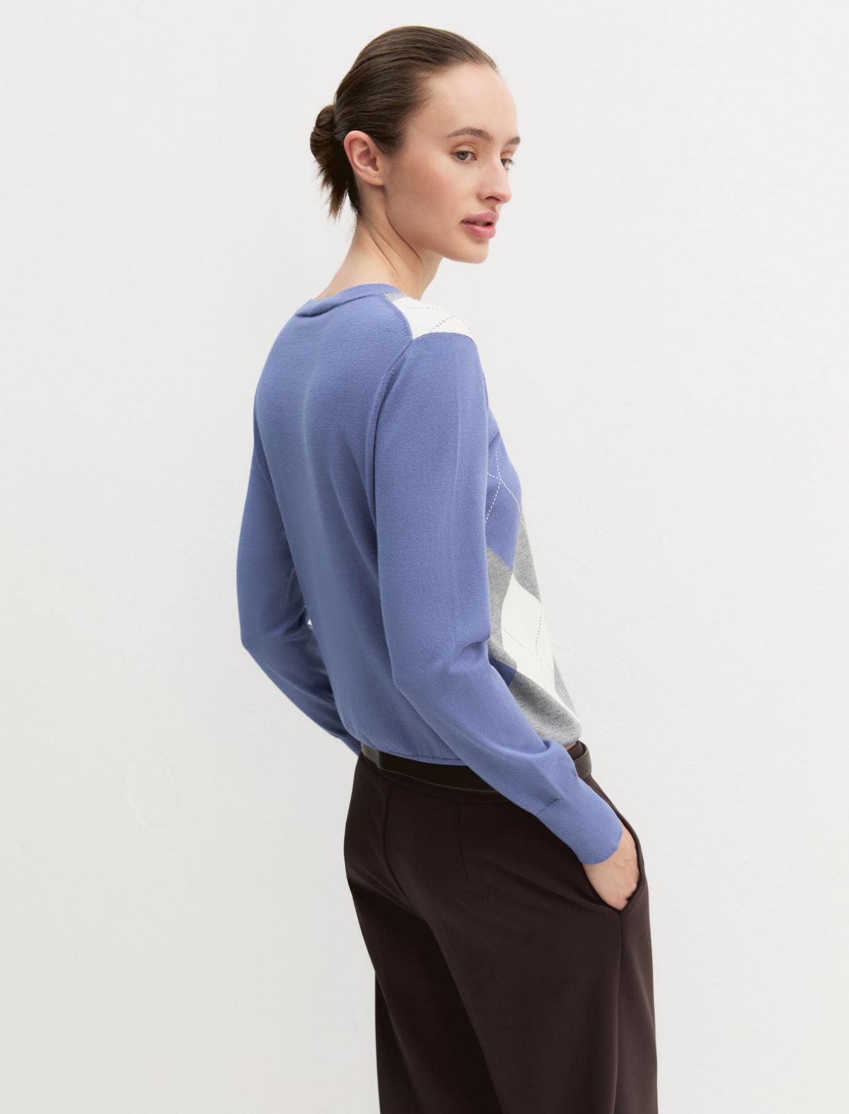 Slim stretch jumper - HYDRANGEA - Emme - 3
