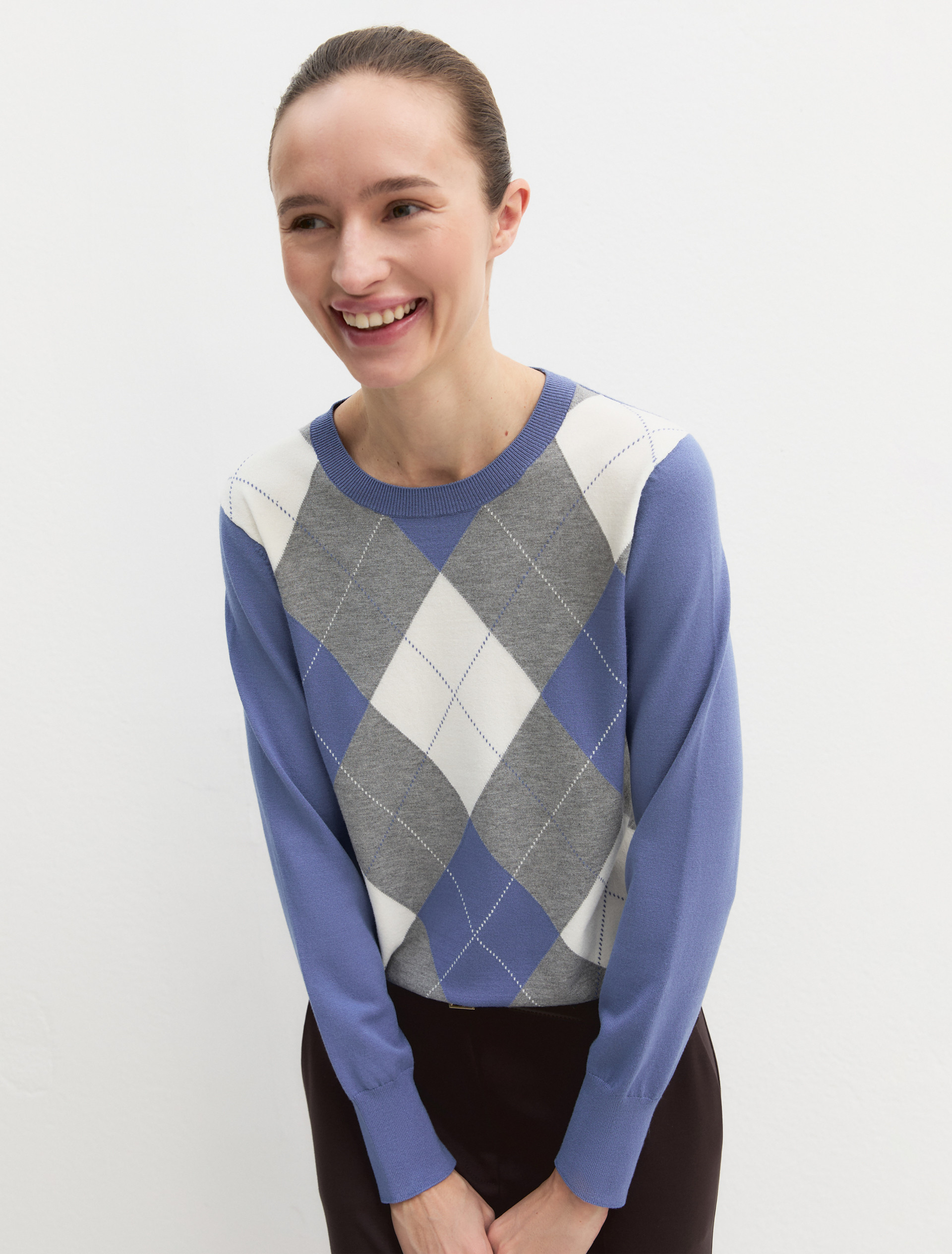 Slim stretch jumper - HYDRANGEA - Emme - 4