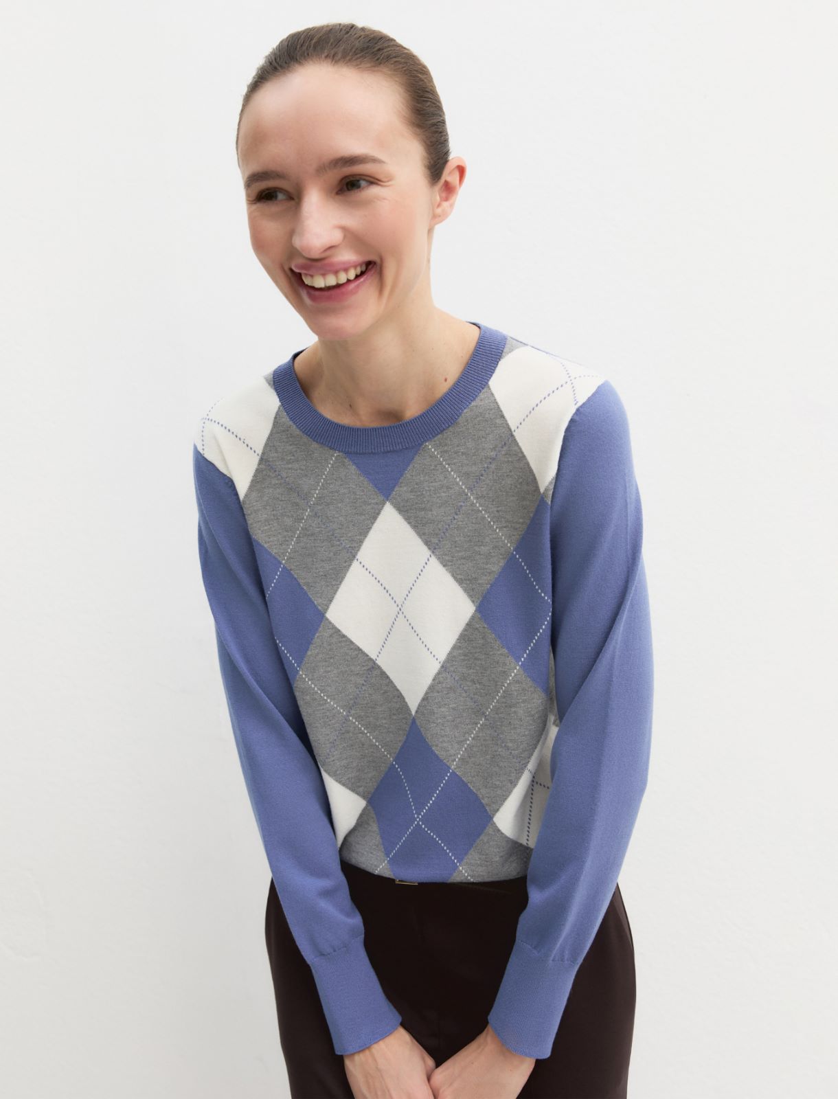 Slim stretch jumper - HYDRANGEA - Emme - 4