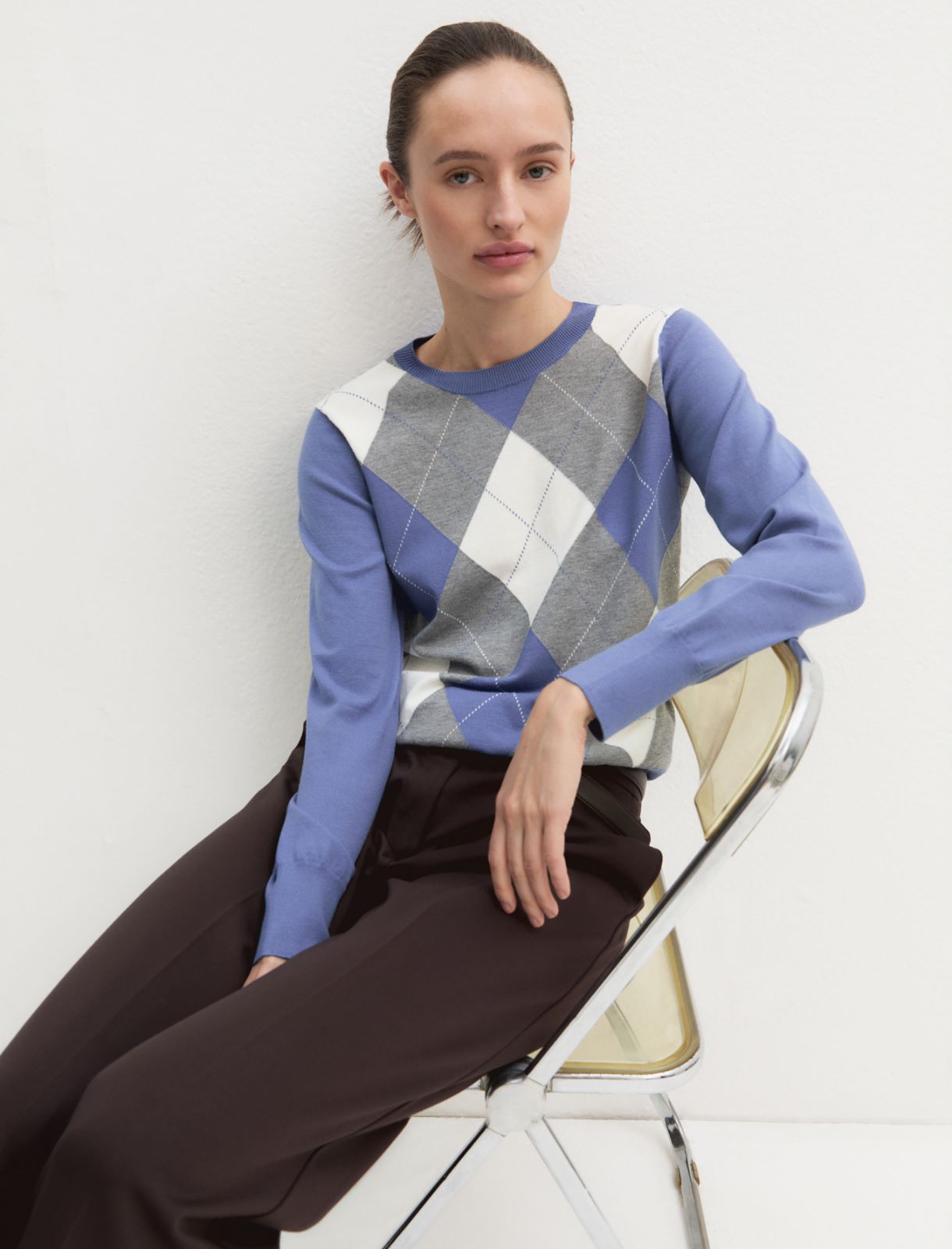 Slim stretch jumper - HYDRANGEA - Emme - 5