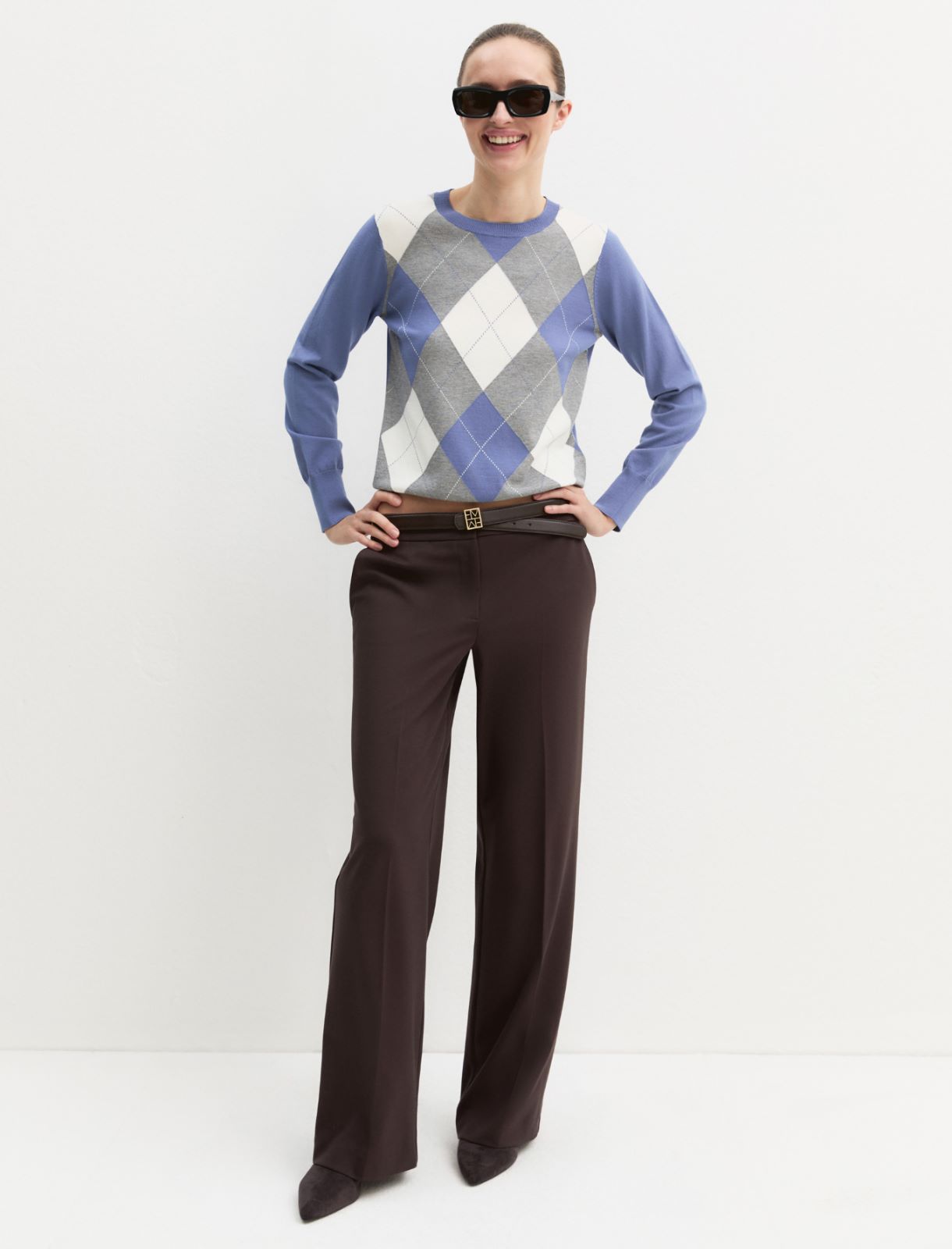 Slim stretch jumper - HYDRANGEA - Emme