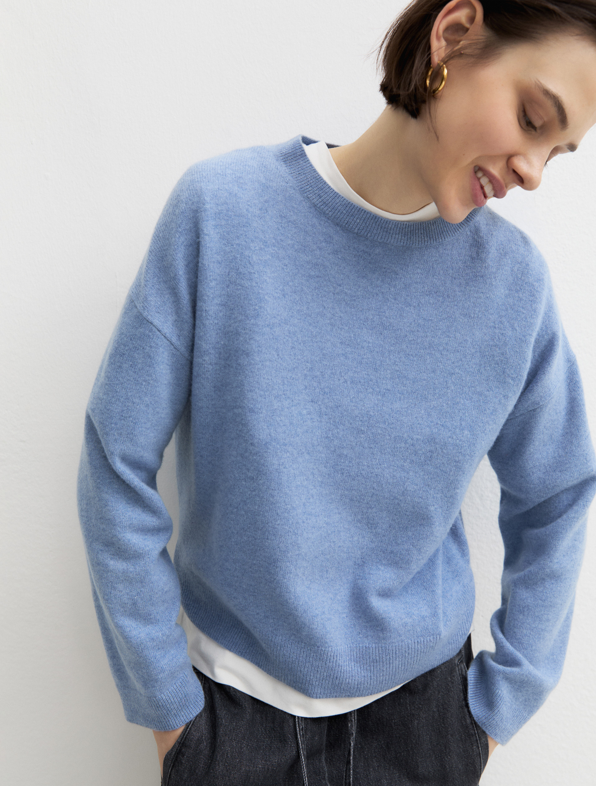 Pure wool jumper - SKY BLUE - Emme - 4