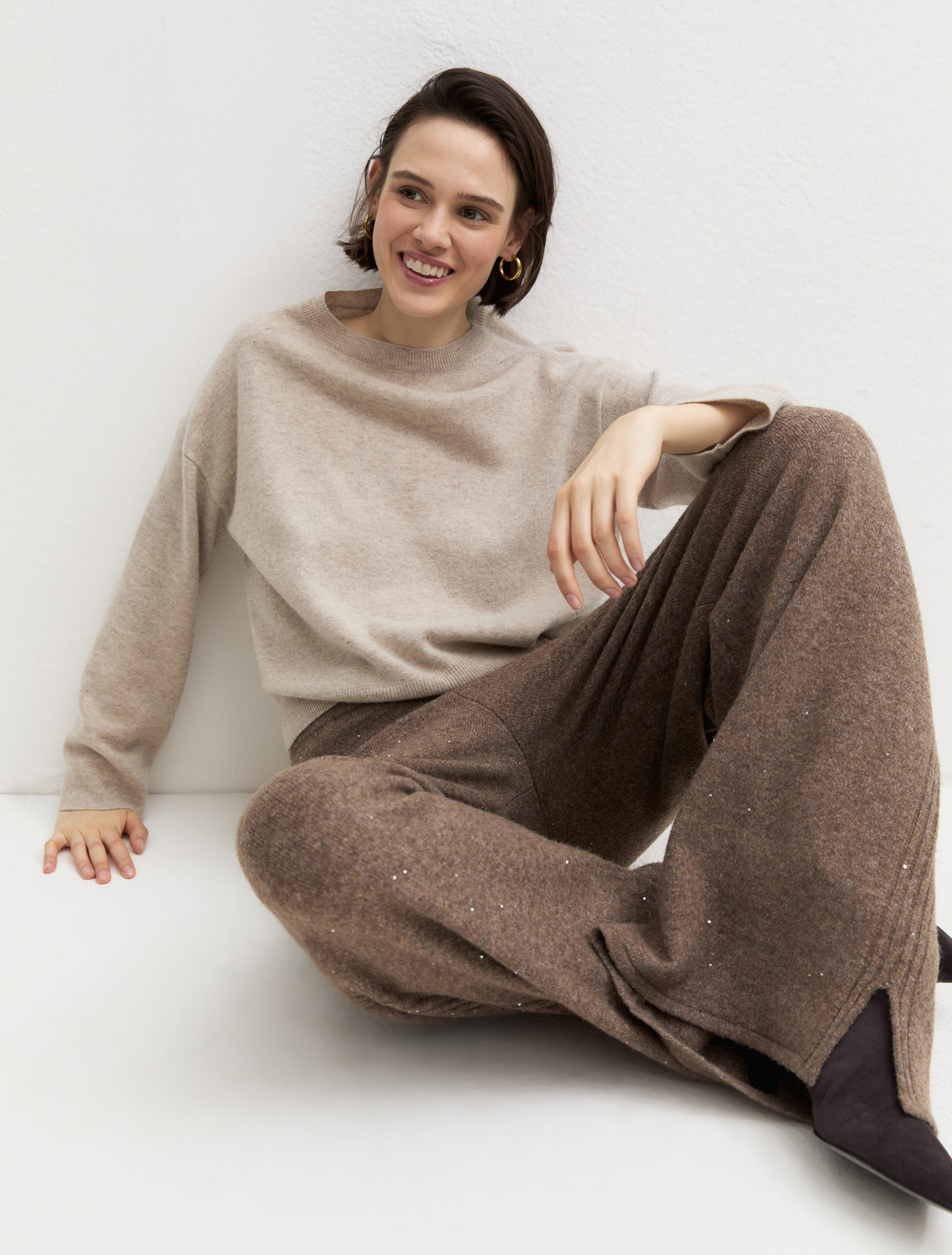 Maglia in pura lana - BEIGE - Emme - 4