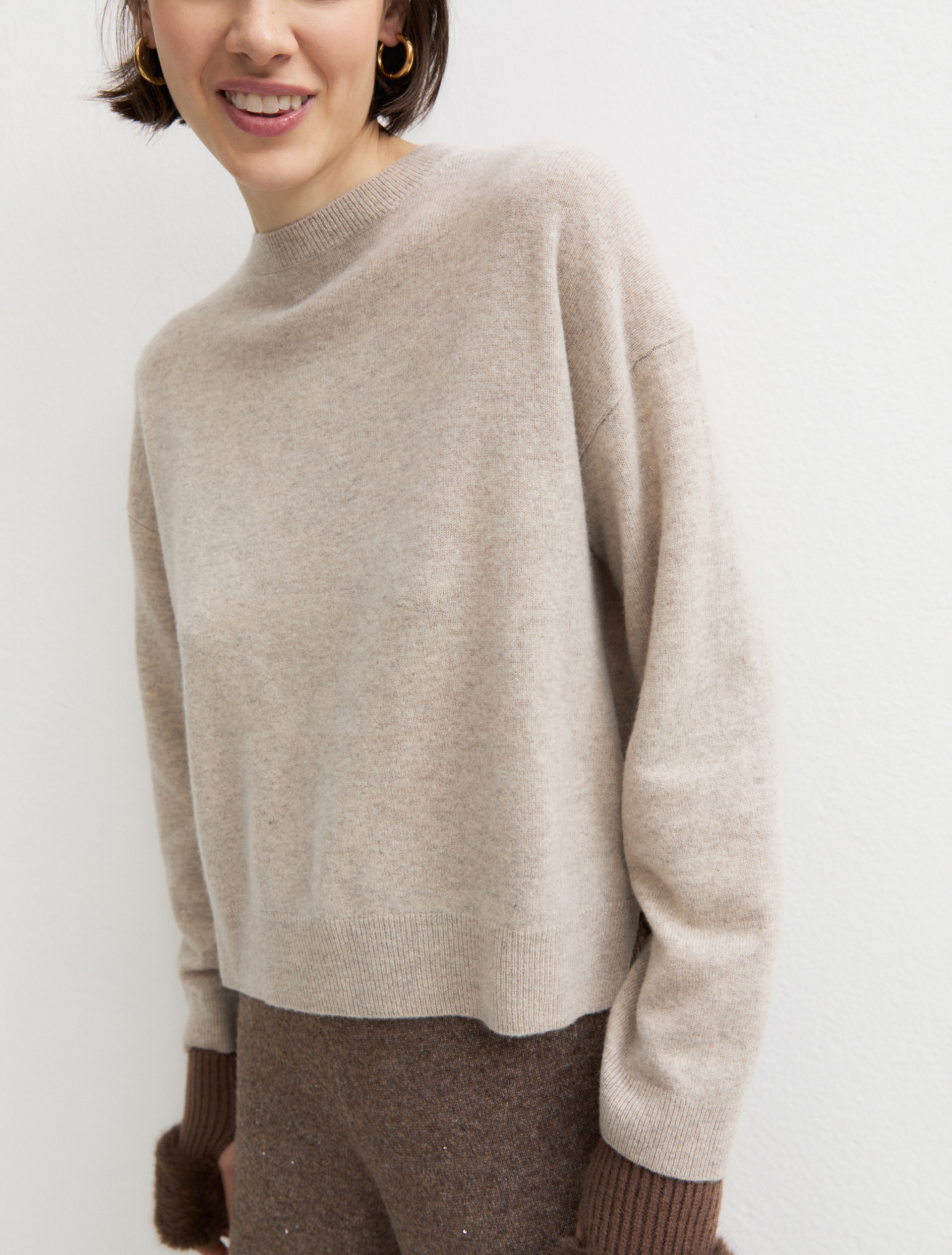 Maglia in pura lana - BEIGE - Emme - 5
