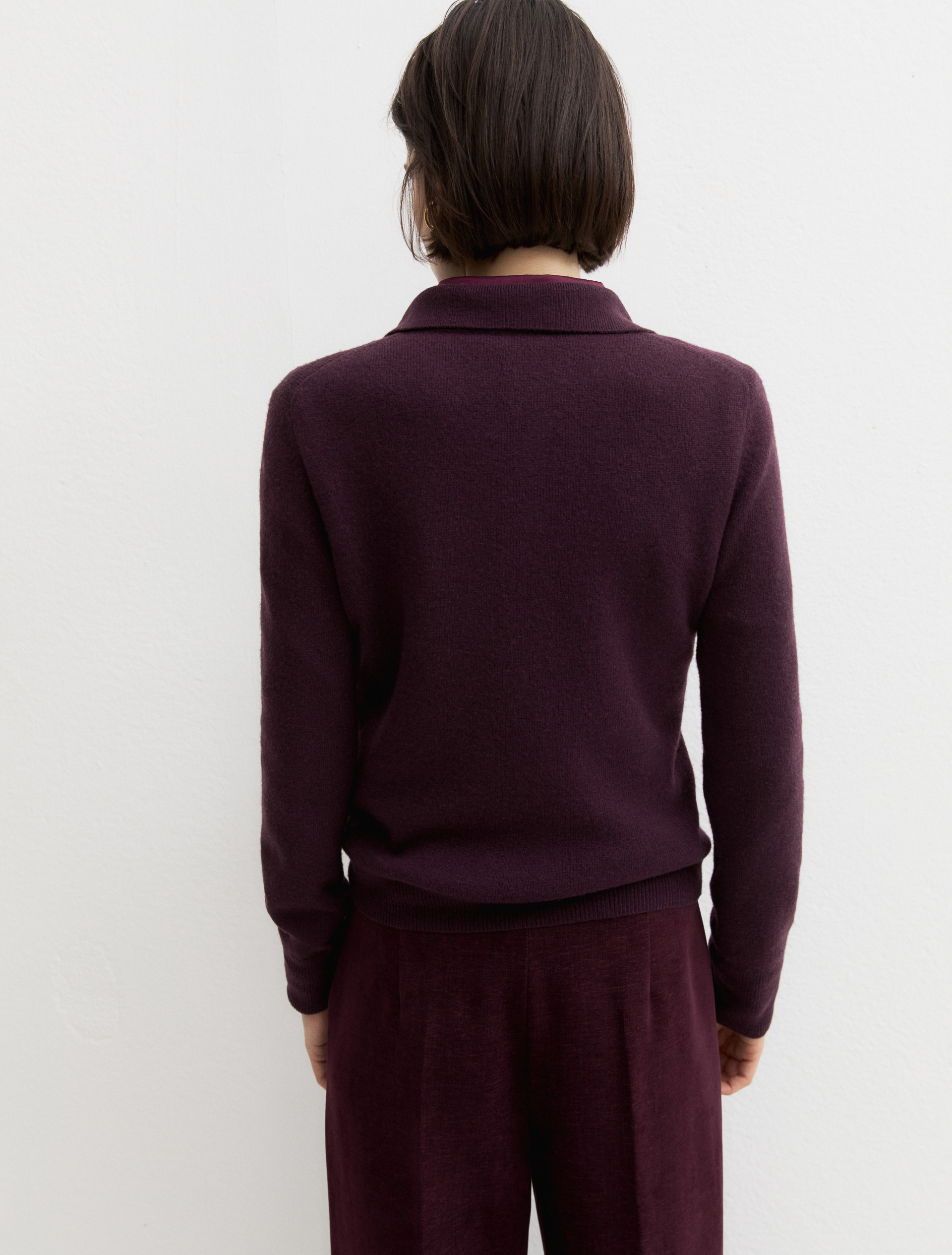 Polo jumper - BLACKBERRY - Emme - 2
