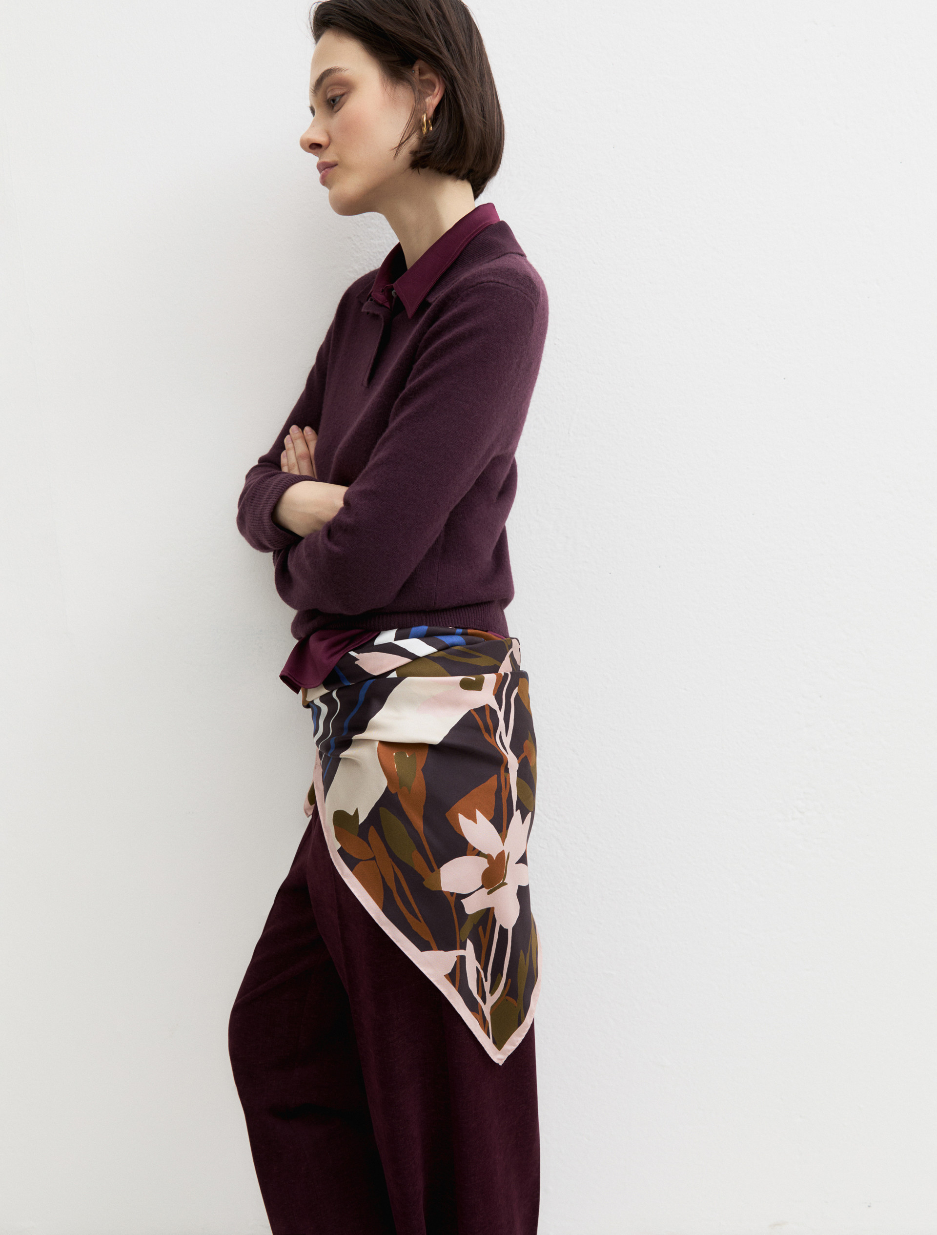 Polo jumper - BLACKBERRY - Emme - 5