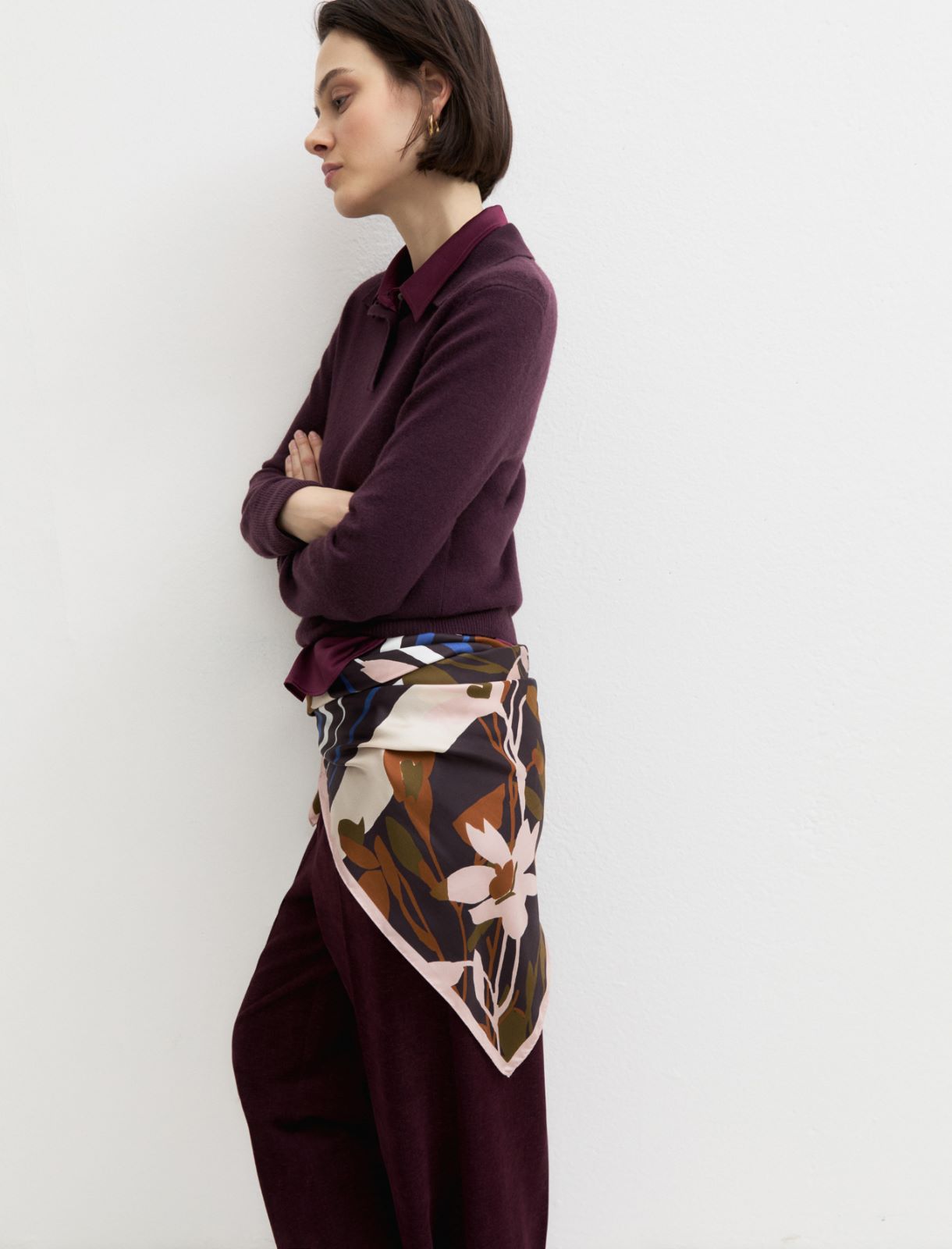 Polo jumper - BLACKBERRY - Emme - 5
