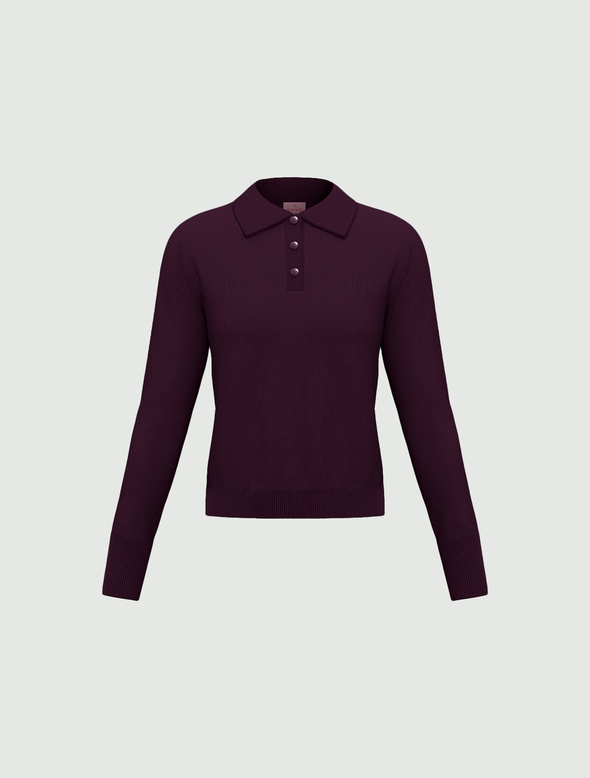 Polo jumper - BLACKBERRY - Emme - 6