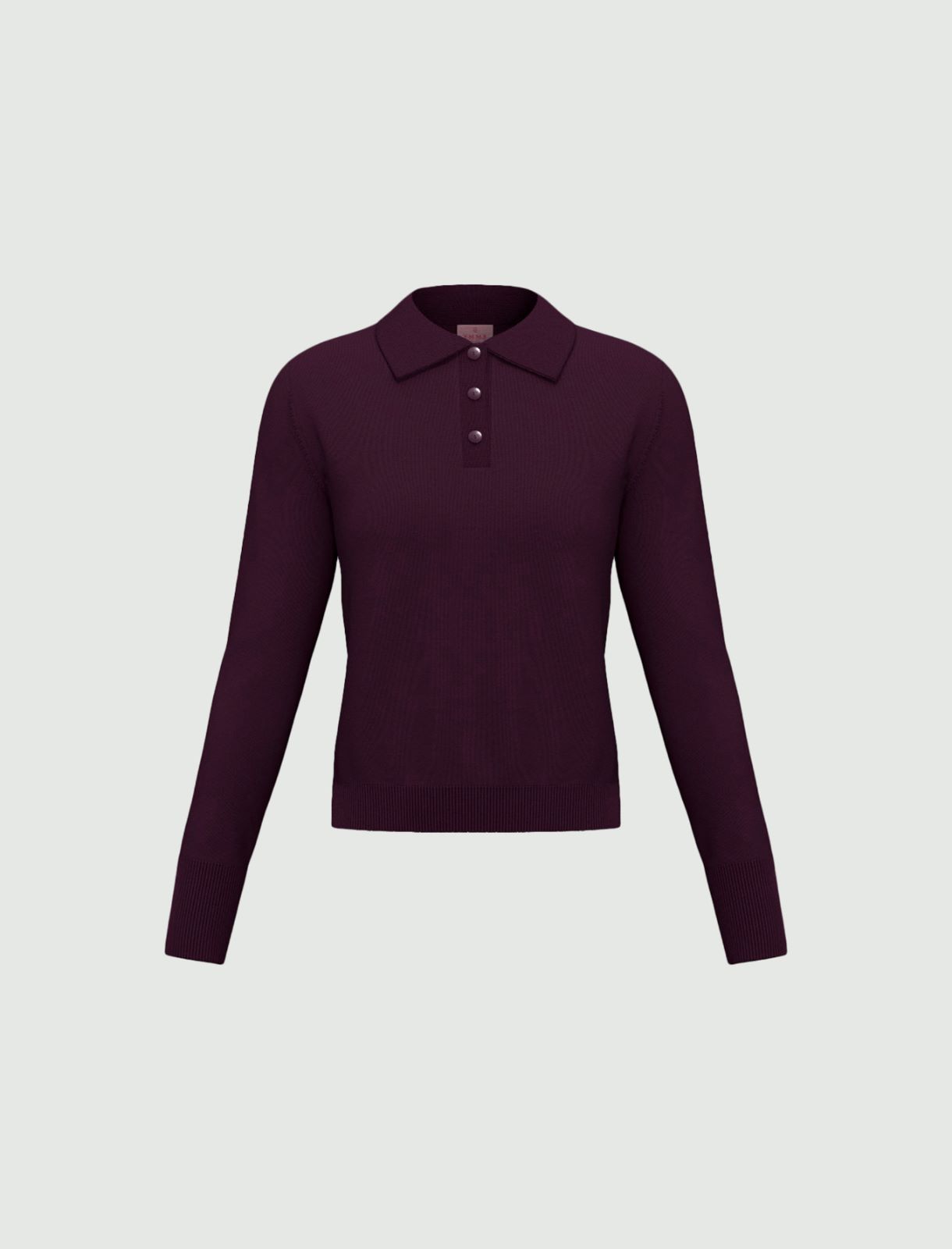 Polo jumper - BLACKBERRY - Emme - 6