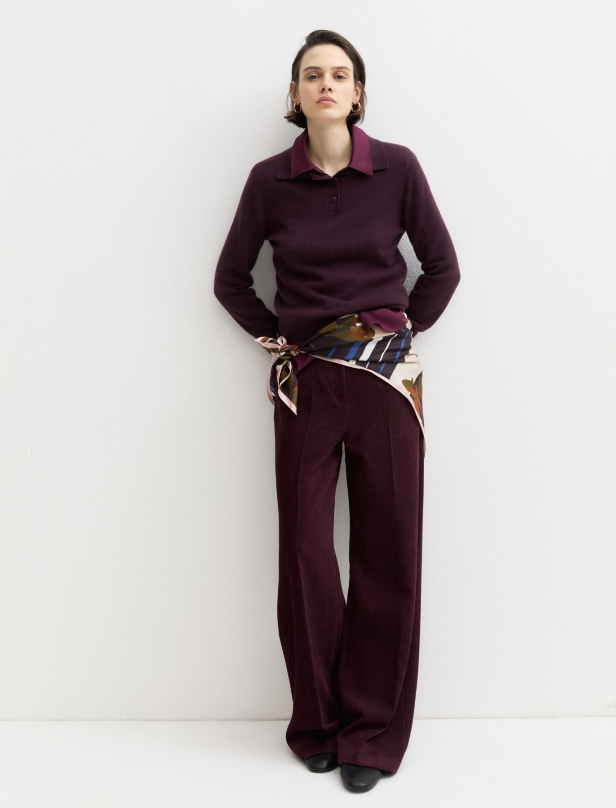 Polo jumper - BLACKBERRY - Emme