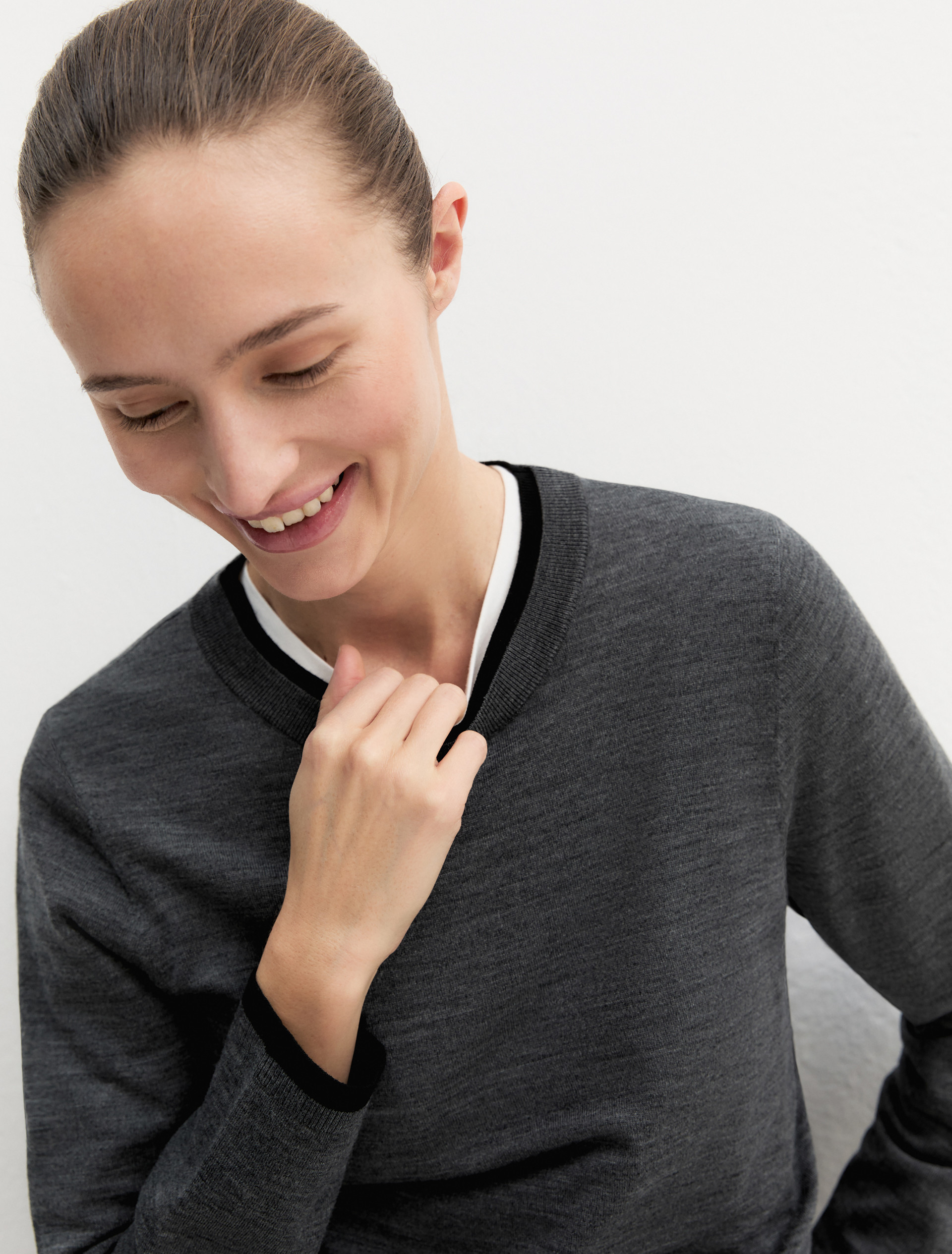 Maglia in pura lana - GRIGIO MEDIO - Emme - 7
