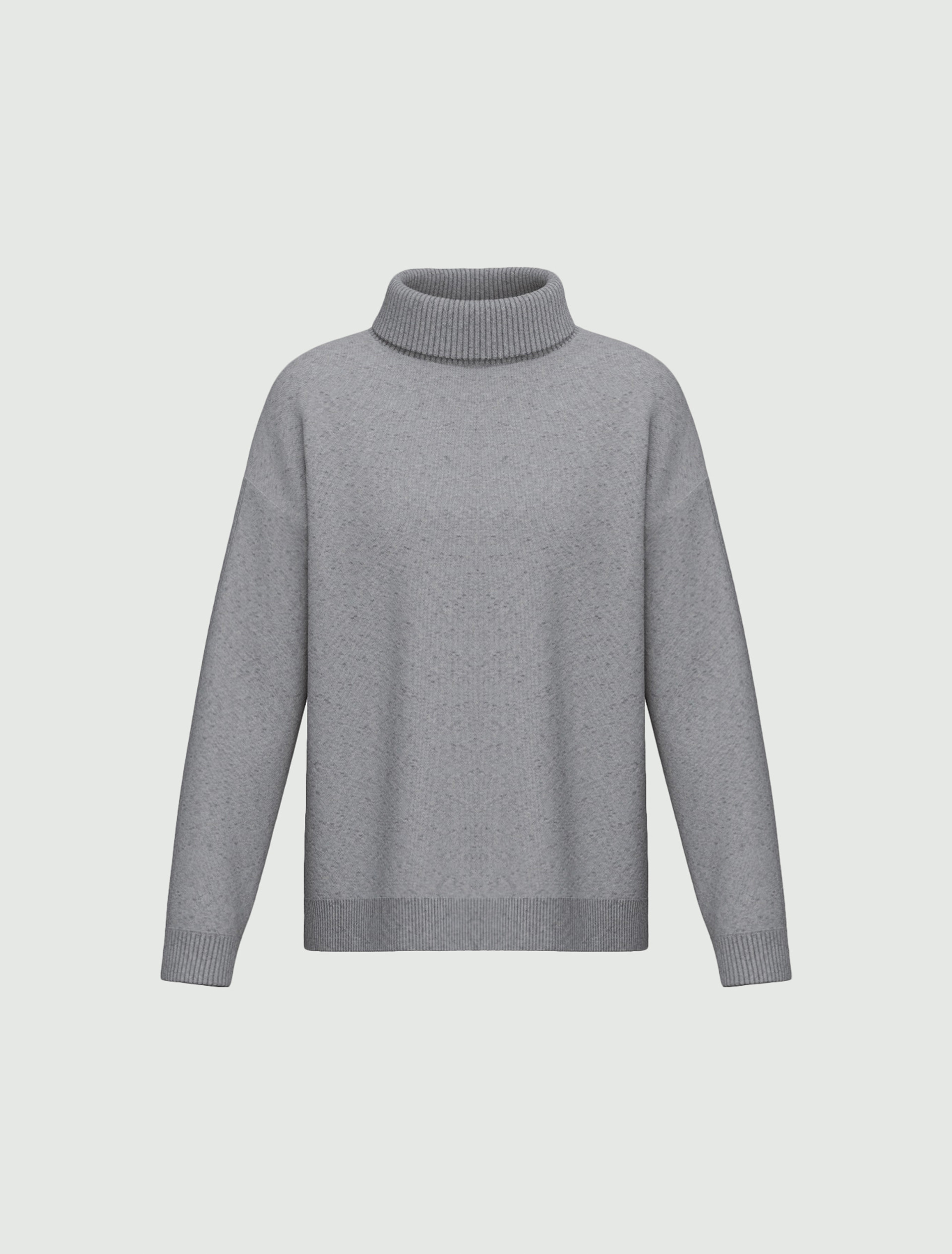 Jersey de cuello subido de lana pura - GRIS CLARO - Emme - 6