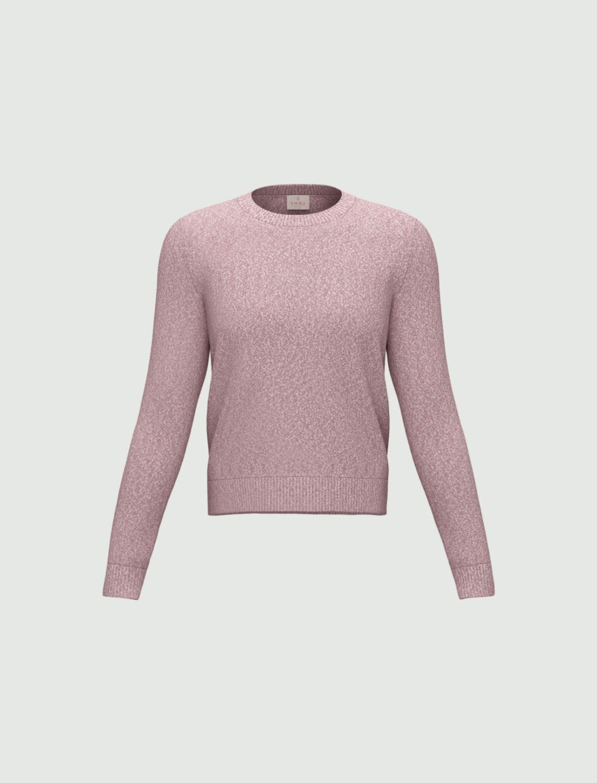 Maglia girocollo con paillette - ROSA - Emme - 6