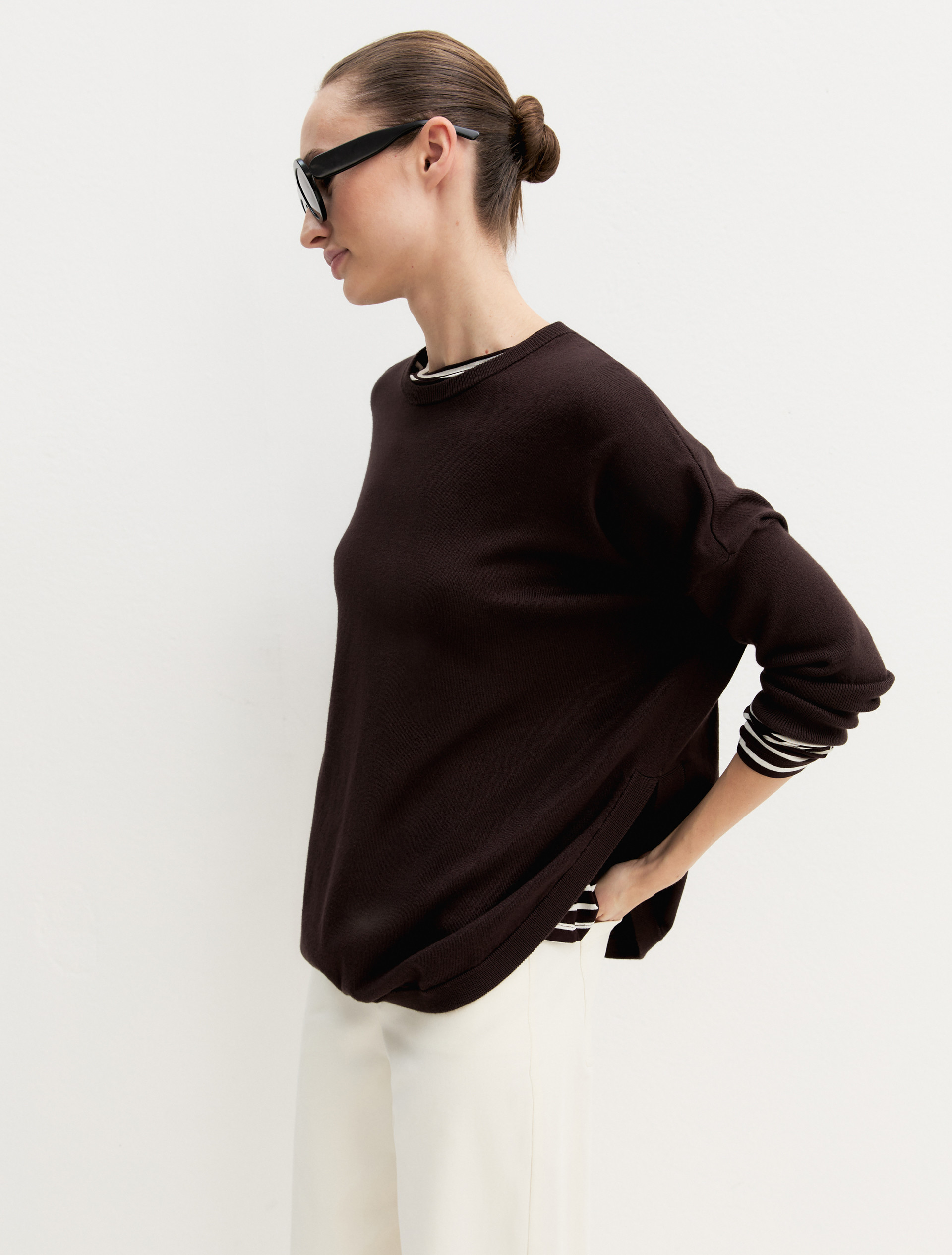 Maglia over in viscosa stretch - TESTA DI MORO - Emme - 3