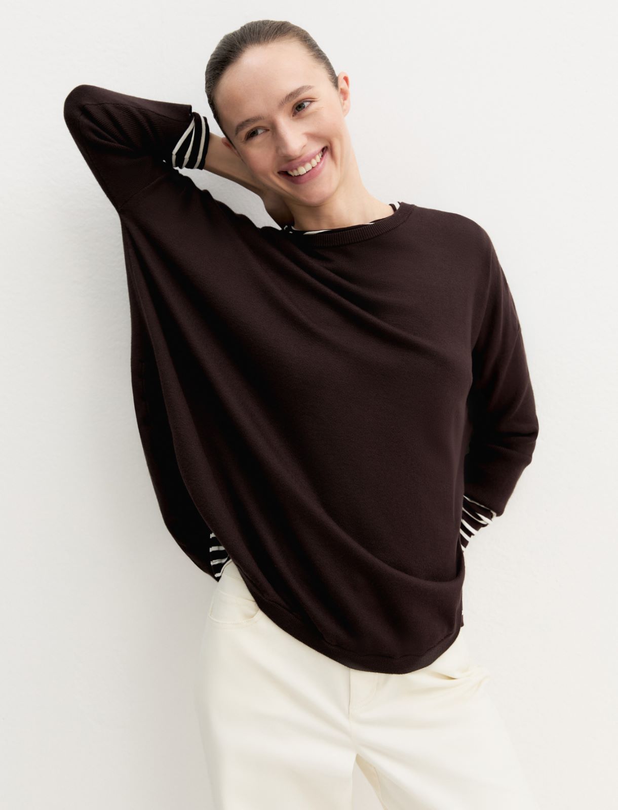 Maglia over in viscosa stretch - TESTA DI MORO - Emme - 7