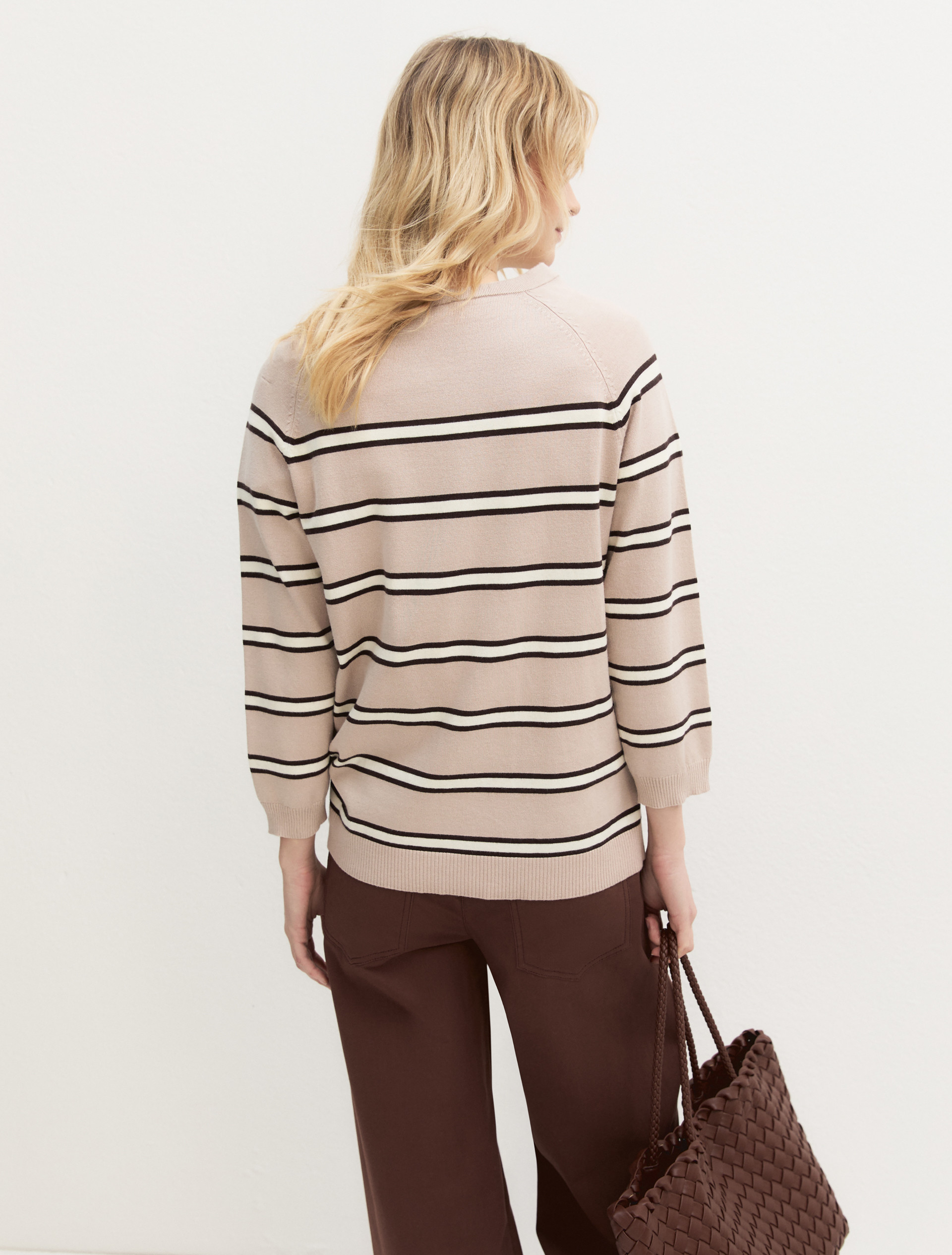 Stretch viscose jumper - SAND - Emme - 2