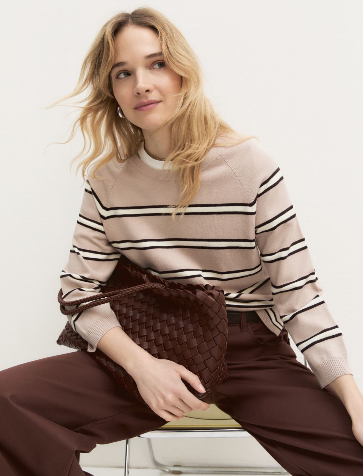 Stretch viscose jumper - SAND - Emme - 4
